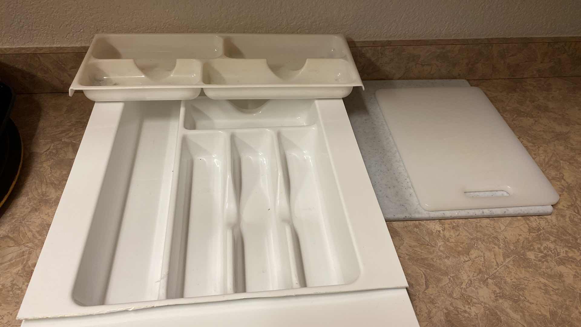 Photo 1 of SILVERWARE ORGANIZERS AND PAIR OF CUTTING BOARDS