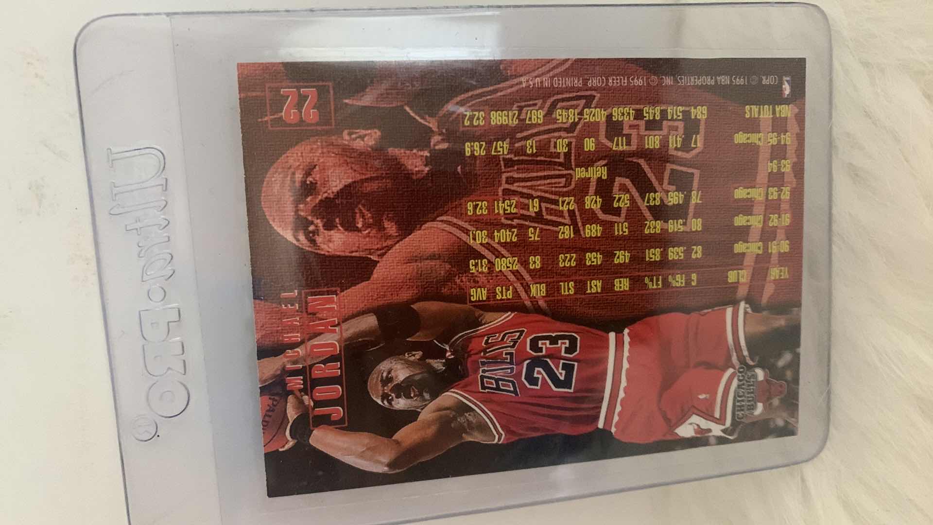 Photo 2 of NEW SEALED MICHAEL JORDAN CARD BULLS