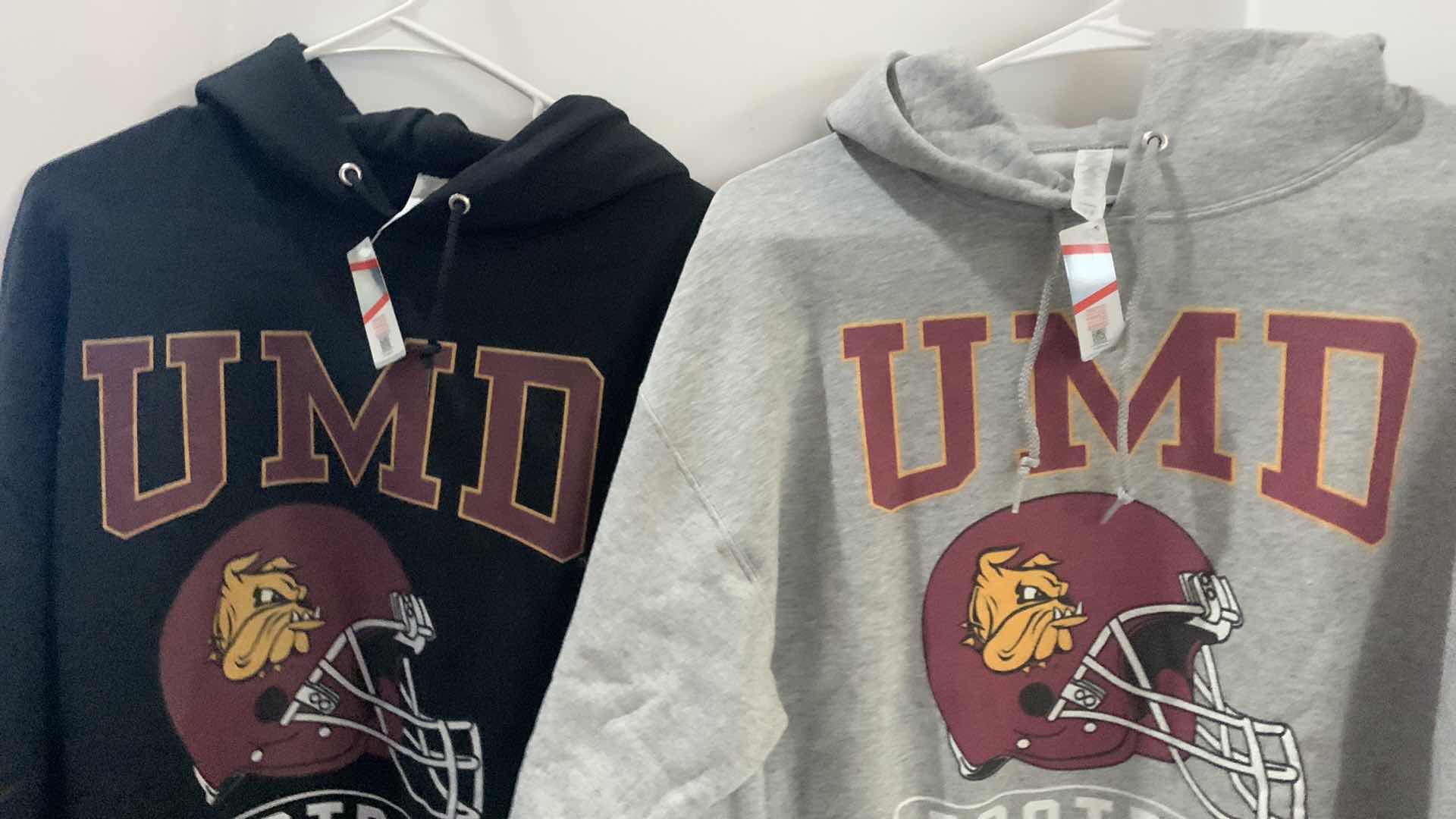 Photo 1 of TWO NEW WITH TAGS UMD FOOTBALL SWEATSHIRTS SIZE XL