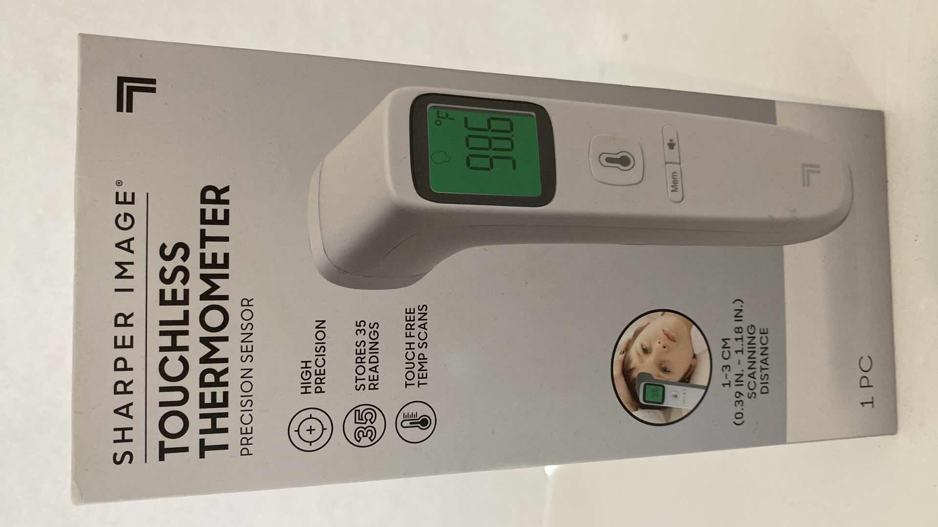 Photo 2 of SHARPER IMAGE TOUCHLESS THERMOMETER $119 AND MIBOTE GROWTH HEIGHT CHART FOR KIDS