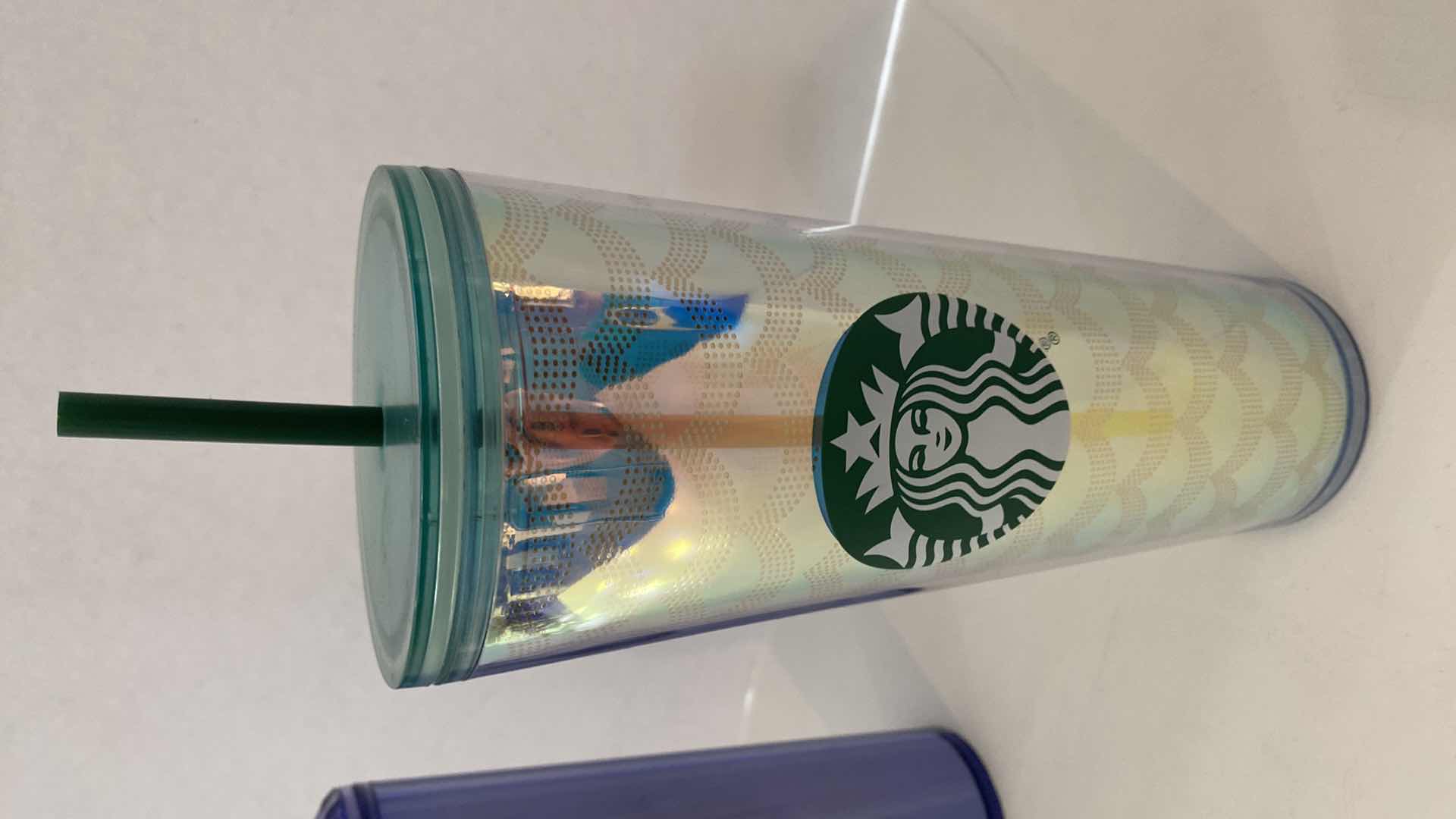 Photo 3 of PAIR OF STARBUCKS CUPS WITH STRAWS