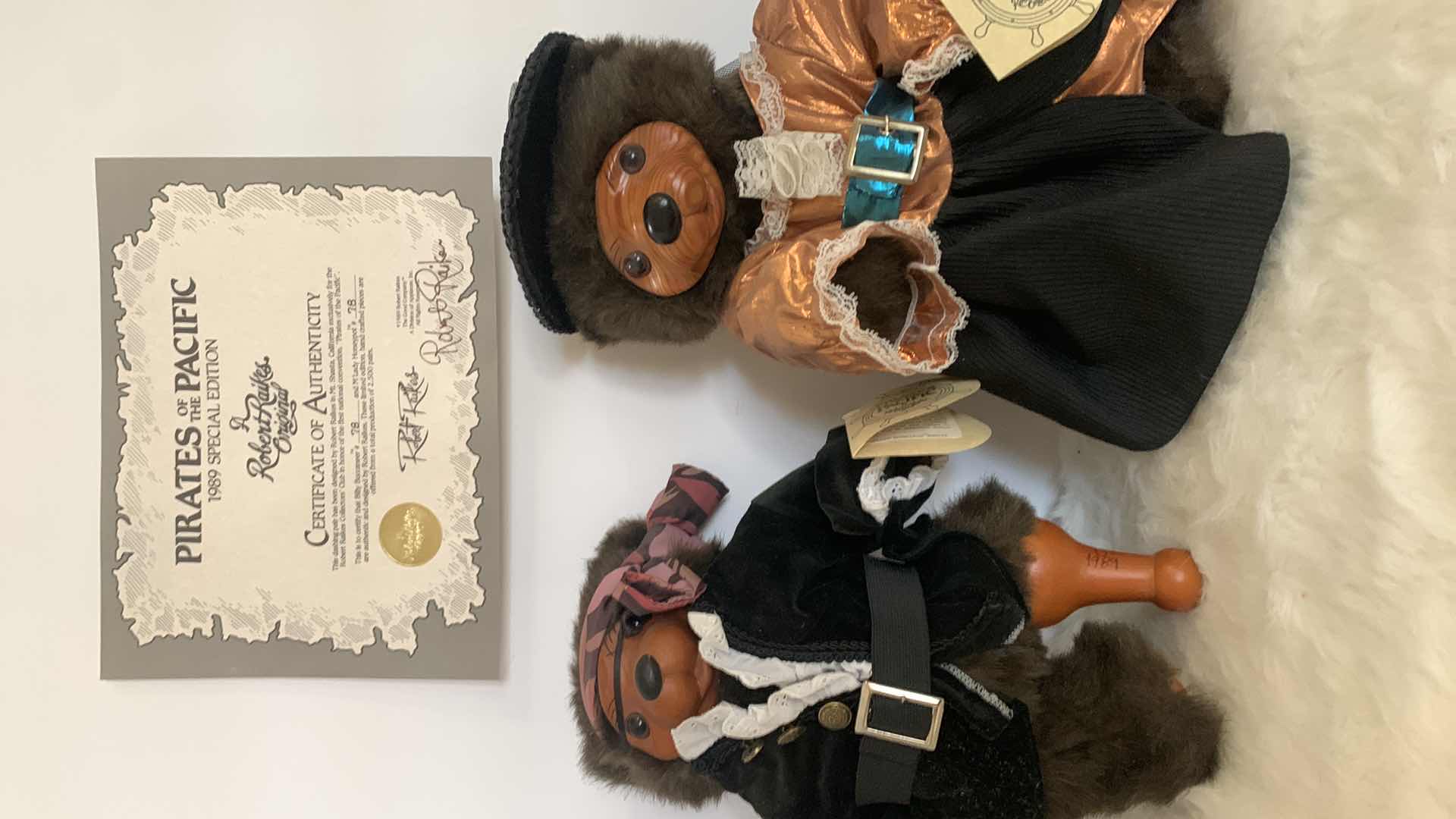 Photo 1 of PIRATES OF THE PACIFIC COLLECTIBLE WOOD BEARS WITH COA NUMBERED AND SIGNED, H13”