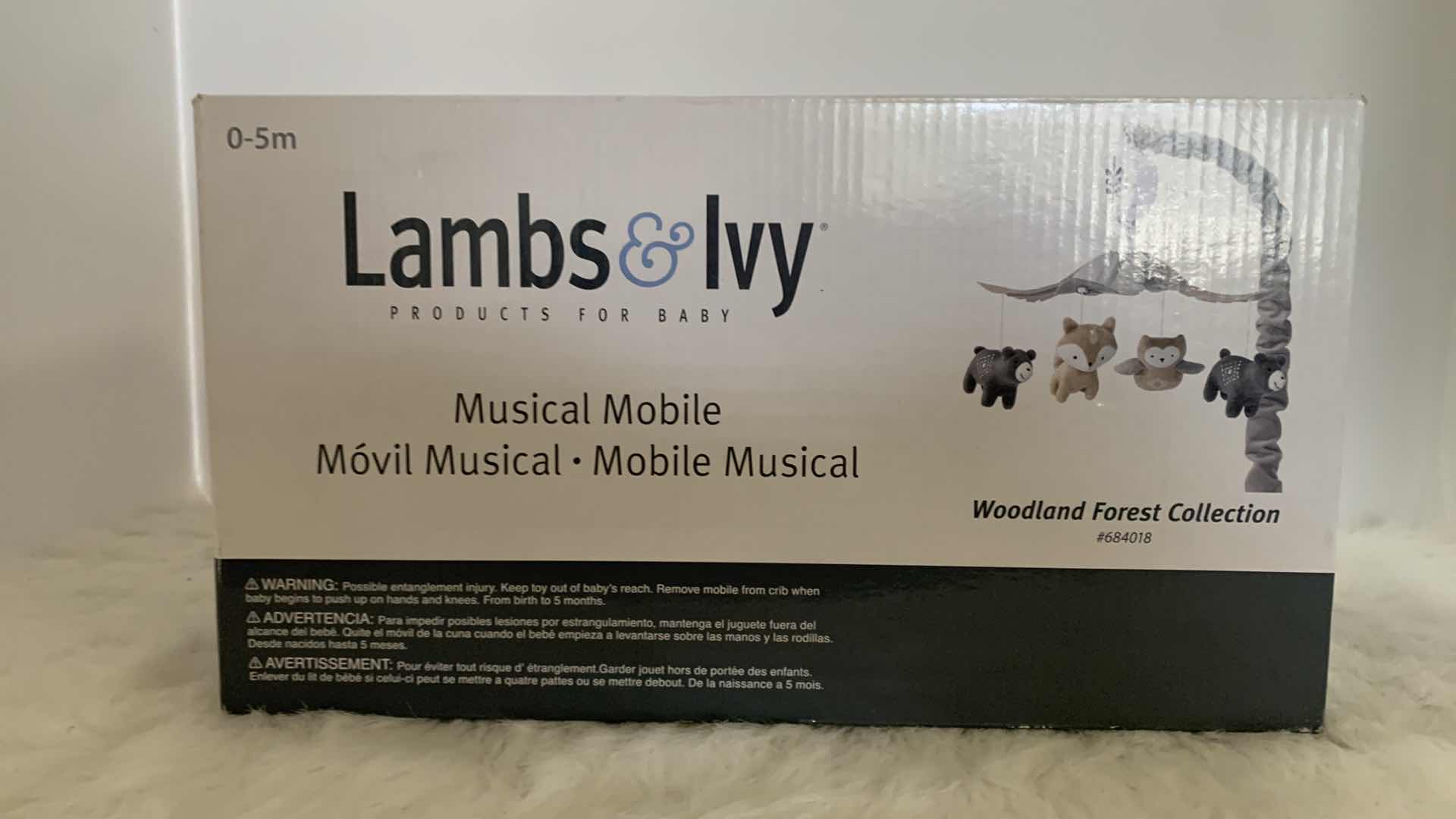 Photo 1 of NEW BABY - LAMBS & IVY MUSICAL MOBILE WOODLAND FOREST