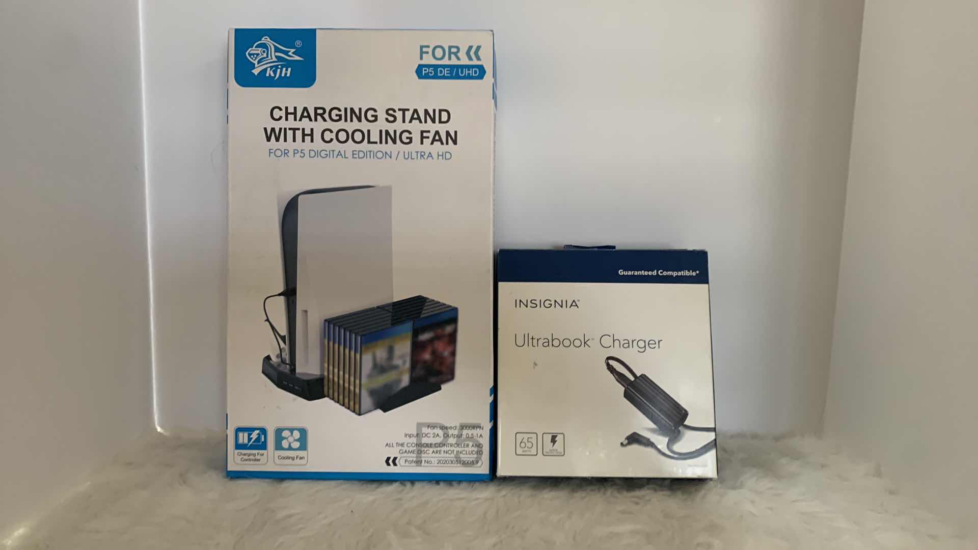 Photo 1 of 2 - NEW ELECTRONICS, CHARGING STAND AND ULTRABOOK CHARGER