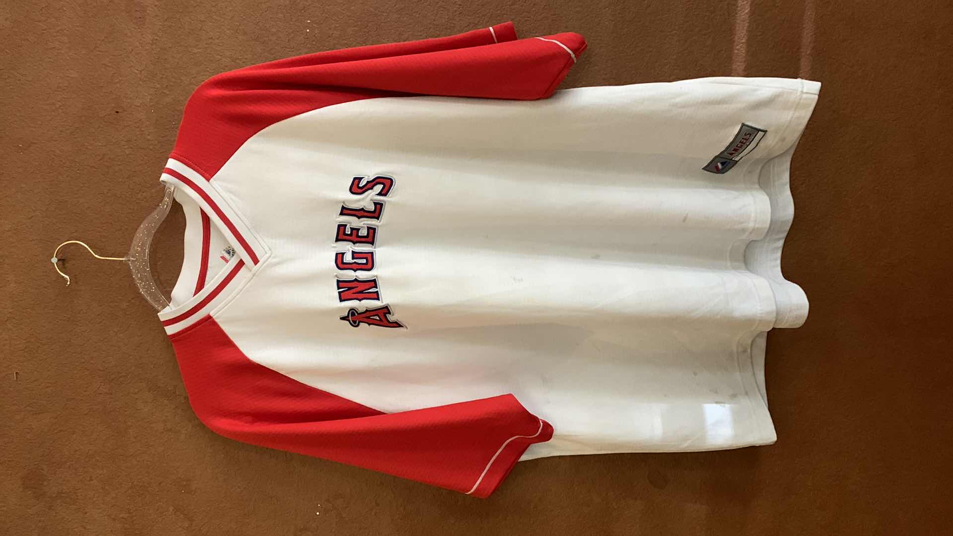Photo 3 of ANGELS BASEBALL JERSEY SIZE XL AND NEW JOSH HAMILTON COLLECTIBLE FIGURINE
