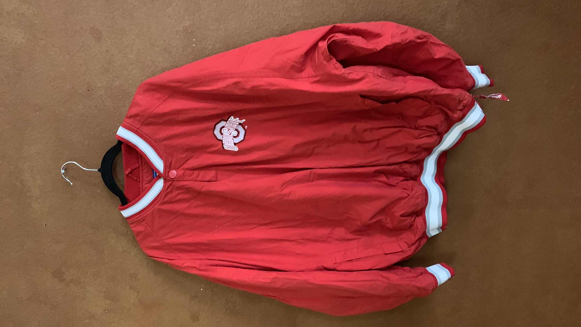 Photo 1 of MENS OHIO STATE RED STARTER PULLOVER JACKET SIZE XXL