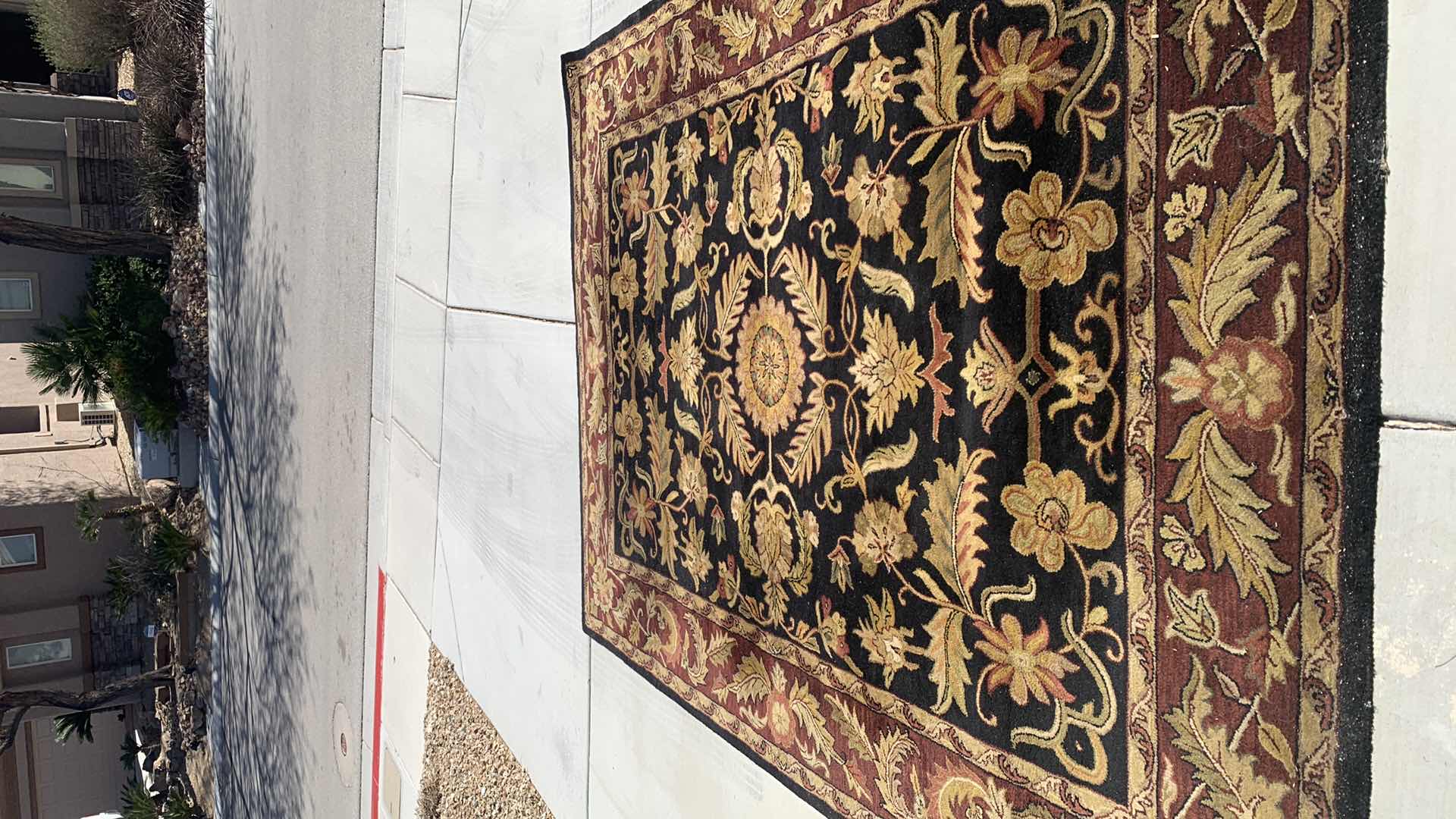 Photo 4 of CLASSIC WOOL COLLECTION 8’ x 11’ BLACK RUST AND GOLD WOOL RUG