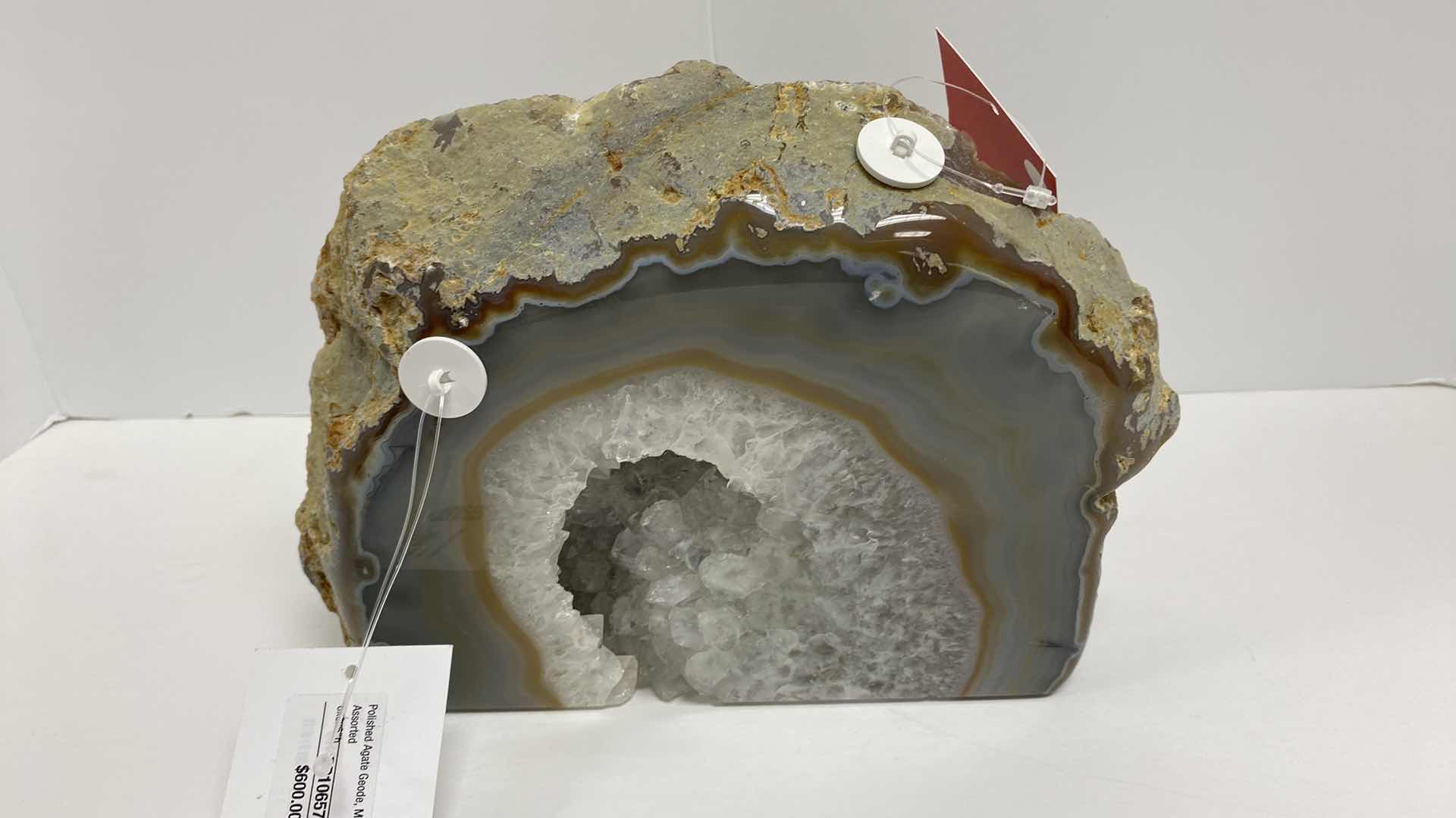Photo 3 of POLISHED AGATE GEODE 8” X 3” H6” 