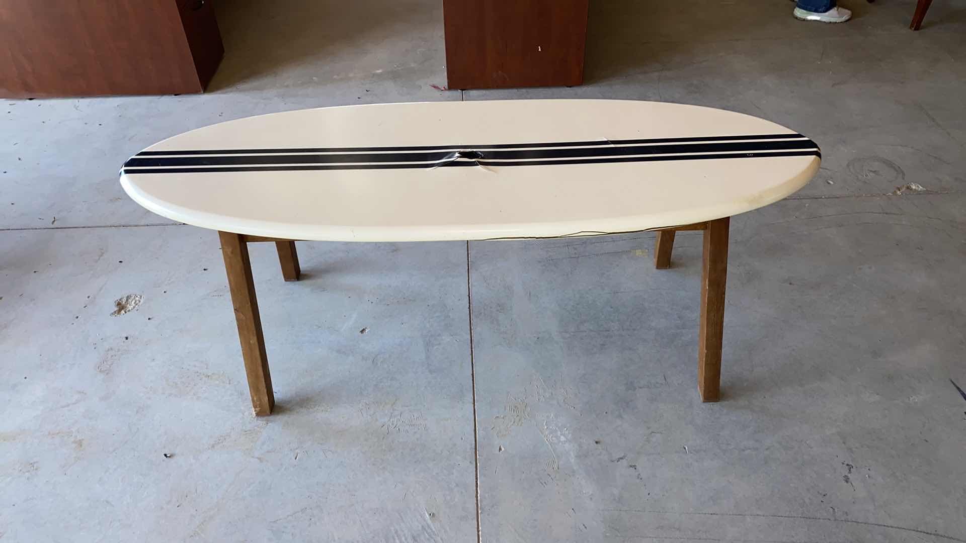 Photo 1 of SURF BOARD TABLE W/ UMBRELLA HOLE 64 X 22 x H24