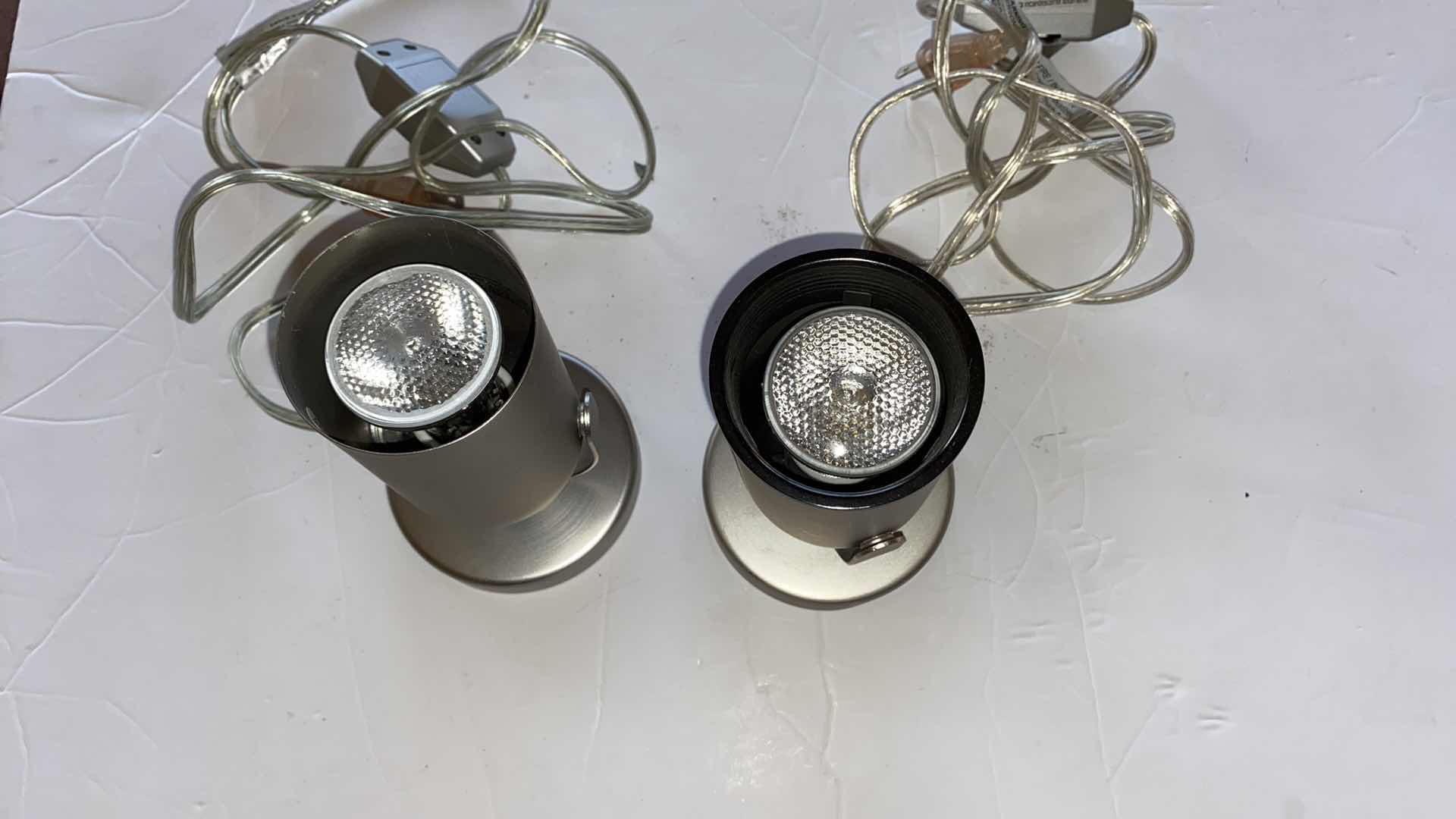Photo 2 of 2-PORTABLE LAMP SPOT LIGHTS 4 X H6.25