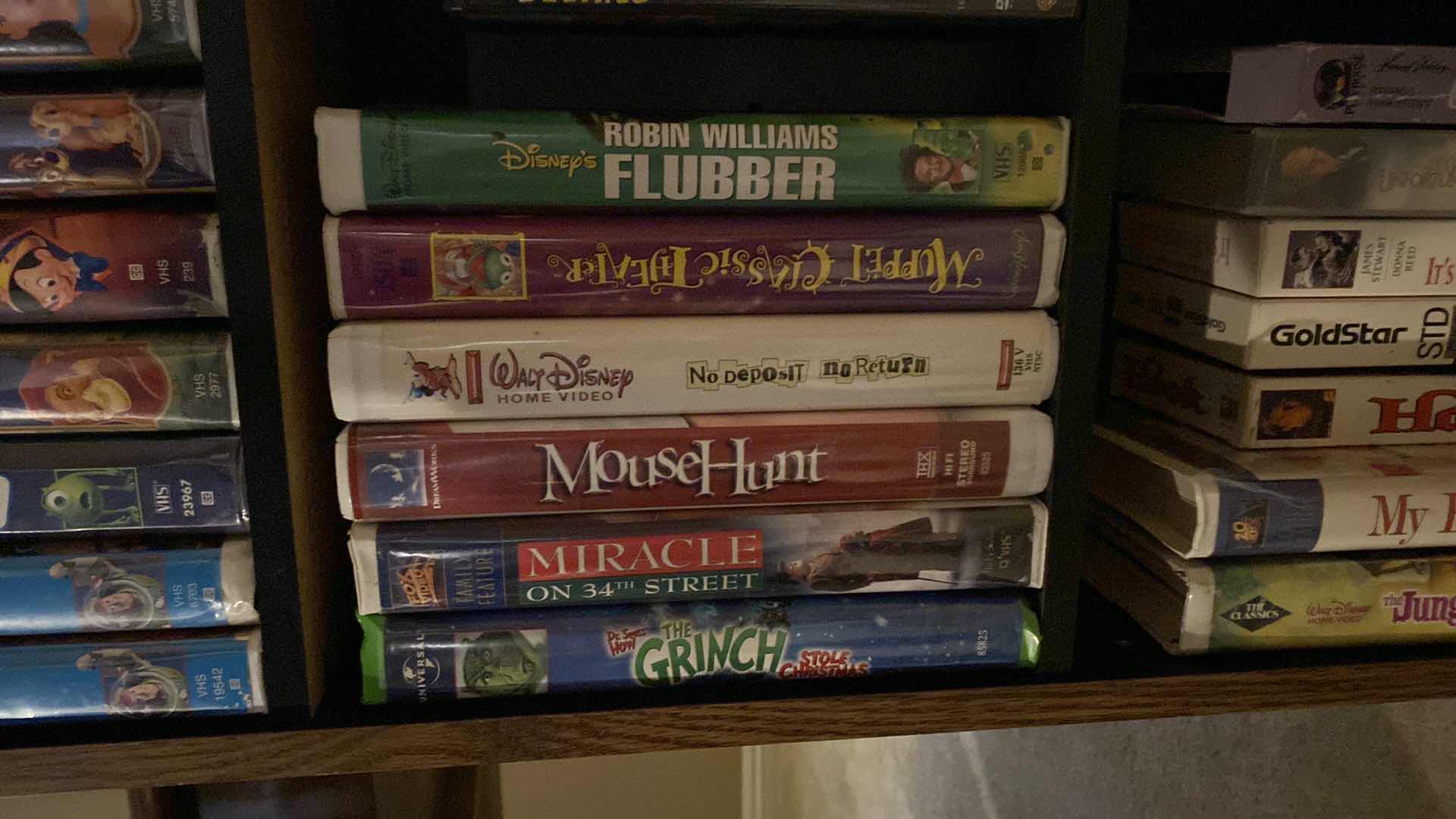 Photo 4 of DISNEY VHS COLLECTION INCLUDES HOLDER 11" X 9" H45"