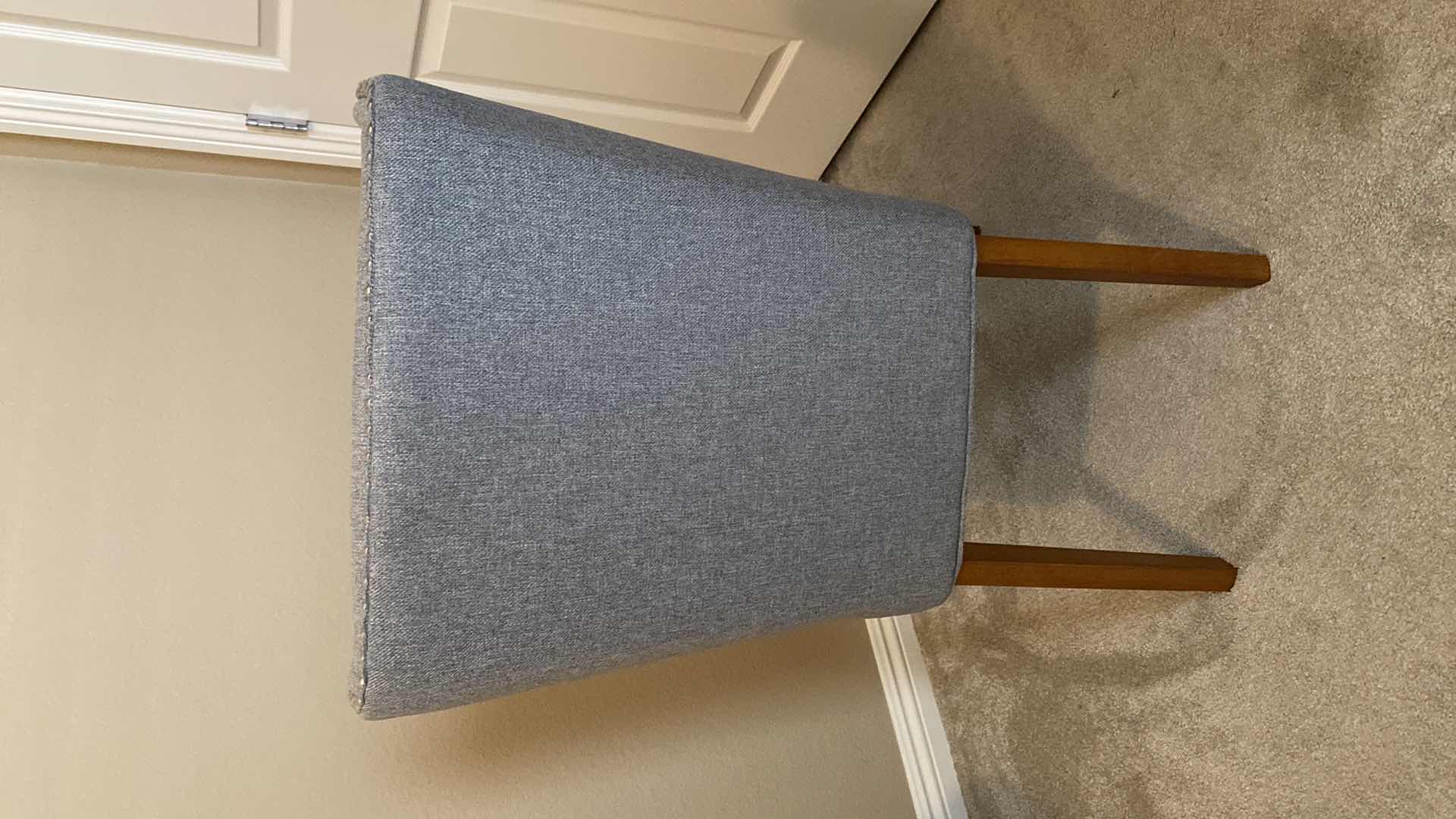 Photo 3 of GRAY OCCASIONAL CHAIR WITH STUD DETAIL