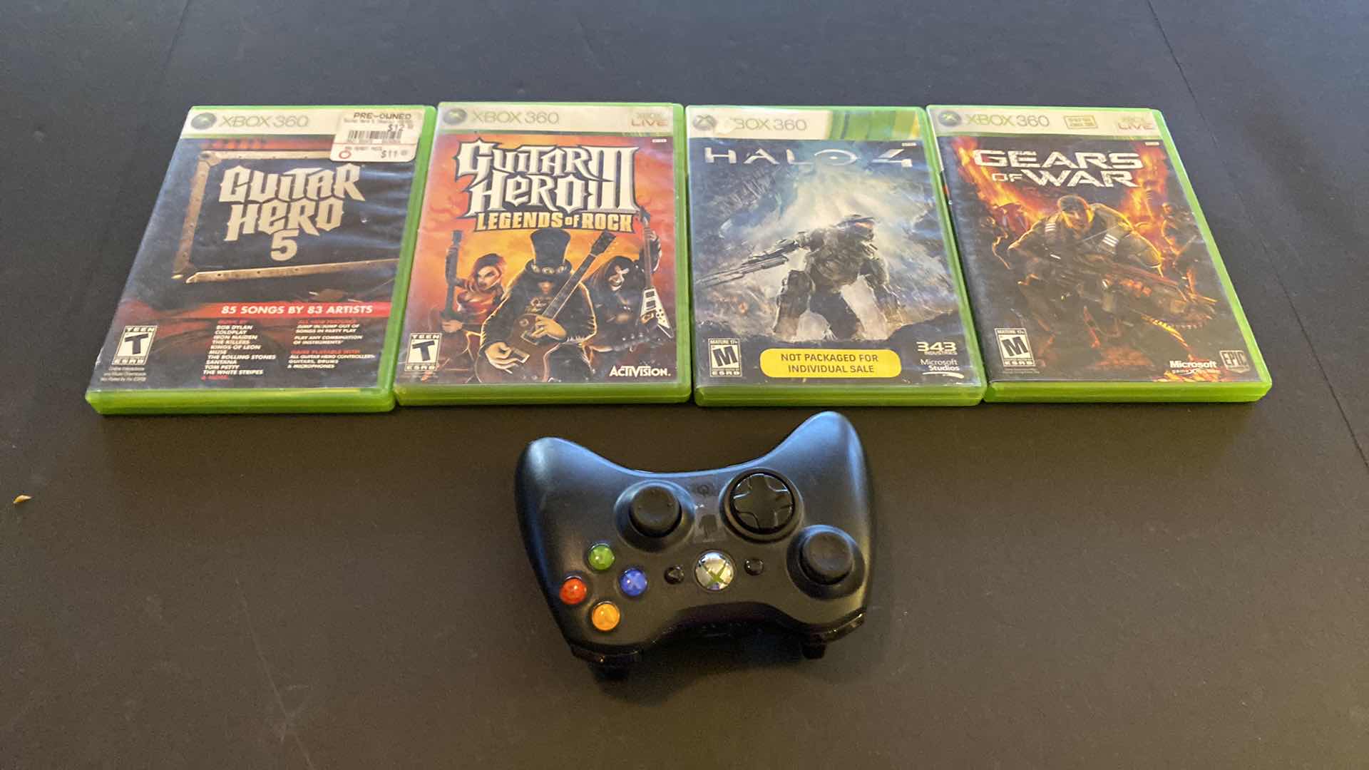 Photo 1 of XBOX CONTROLLER AND 4 XBOX 360 GAMES