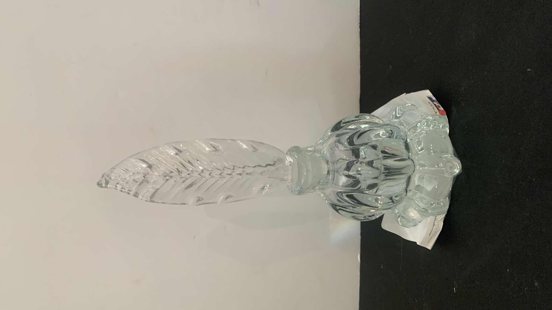 Photo 1 of VINTAGE EARLY AMERICAN PRESSED GLASS, 1940’s FEATHER STOPPER, PERFUME BOTTLE