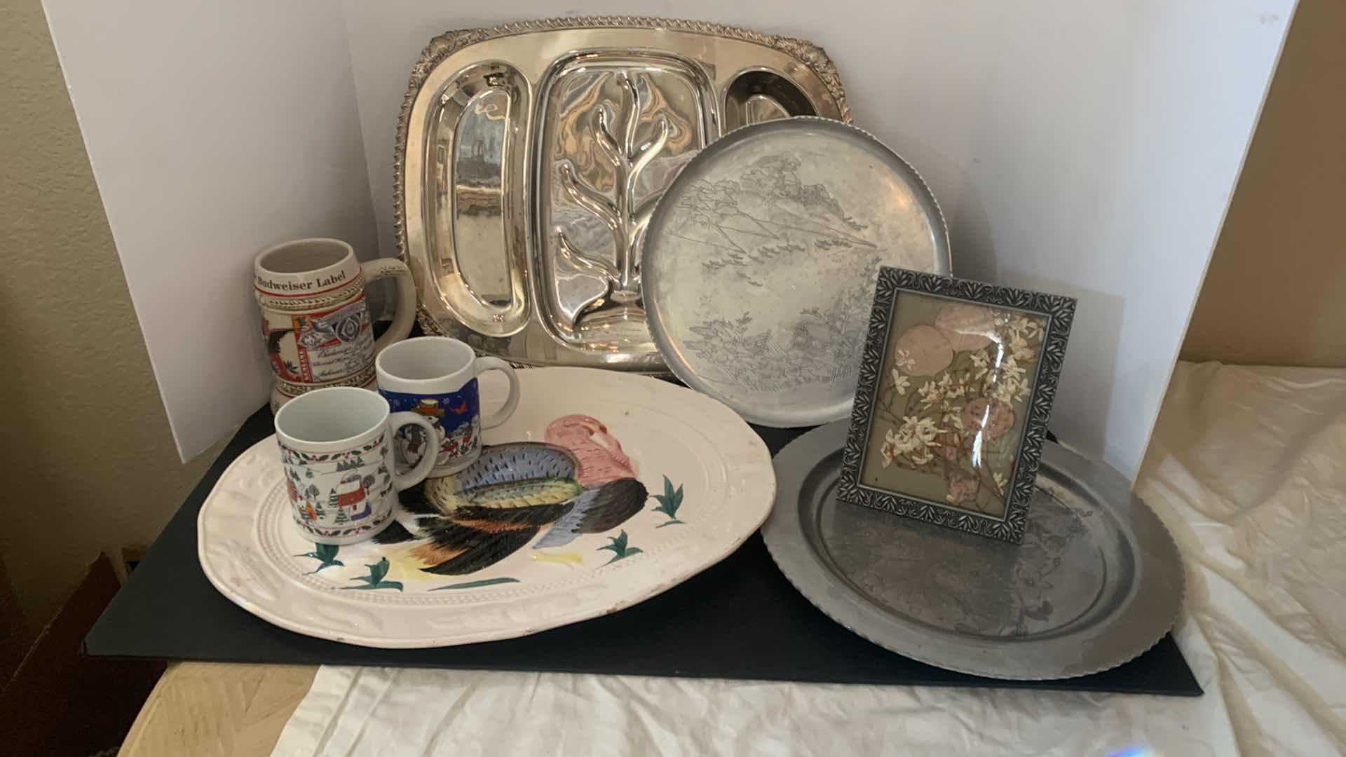 Photo 1 of 8 PIECE HOME COLLECTIBLES, TRAYS, PLATTERS AND MORE