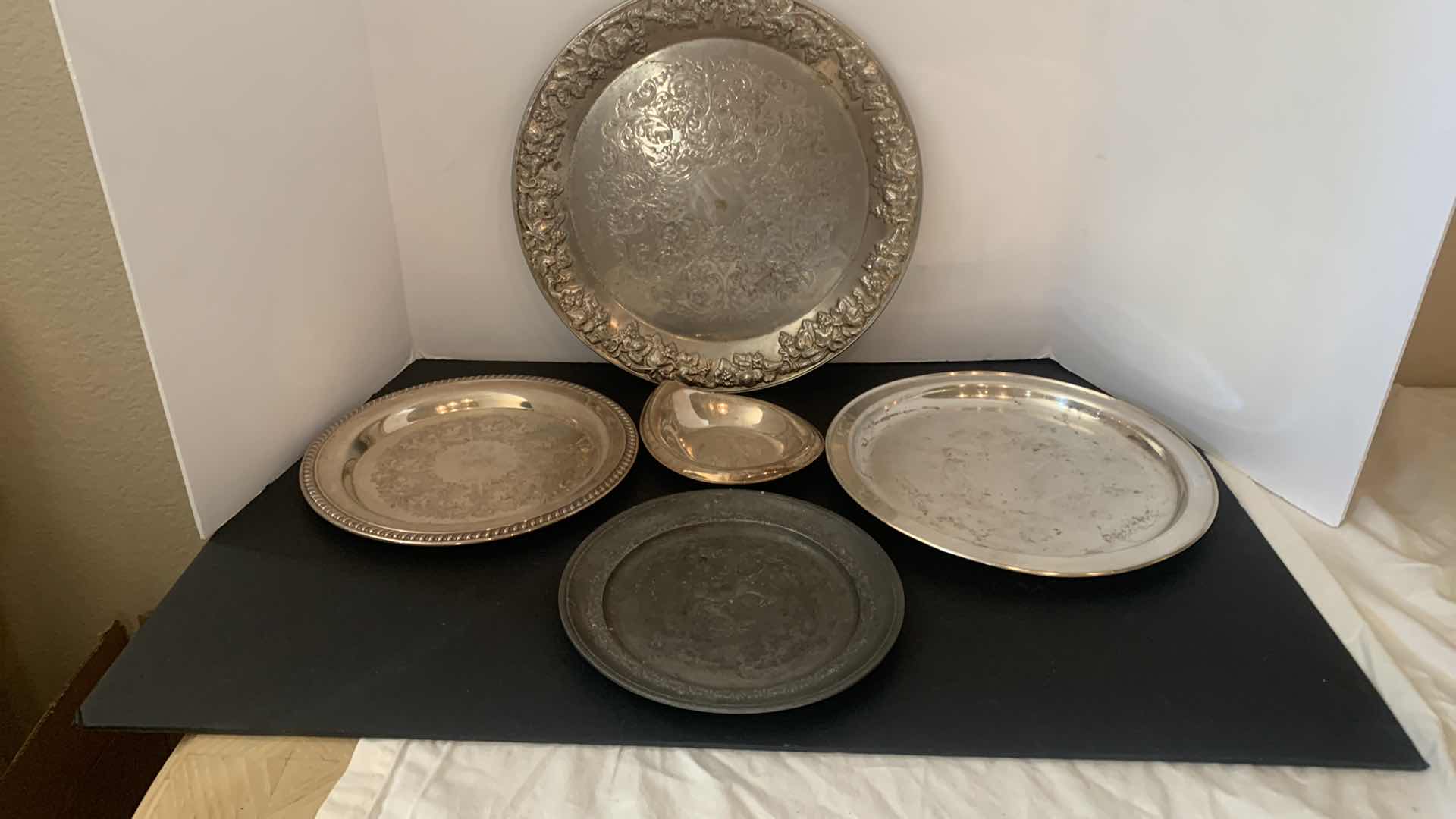 Photo 1 of 5 PIECE SILVER PLATE COLLECTION