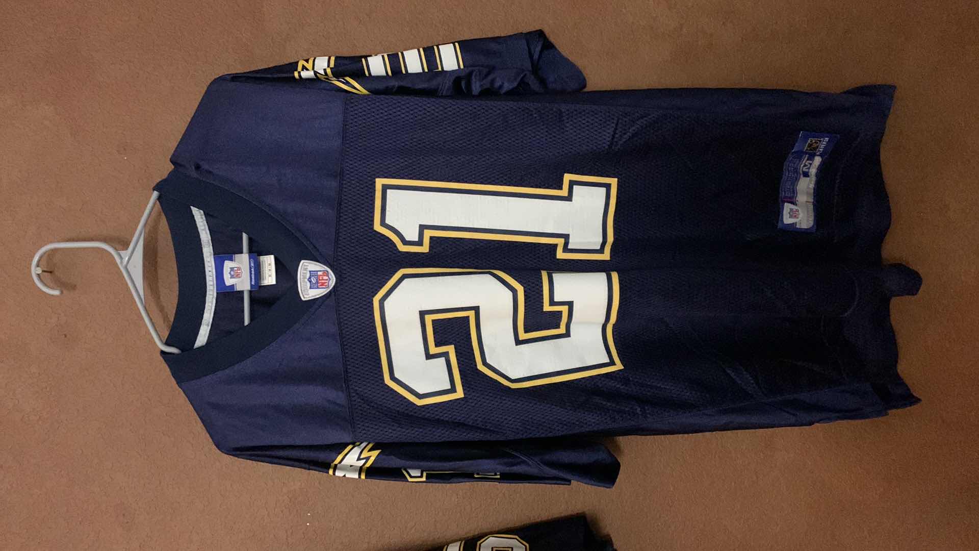 Photo 2 of 2-SAN DIEGO CHARGERS FOOTBALL JERSEY'S 