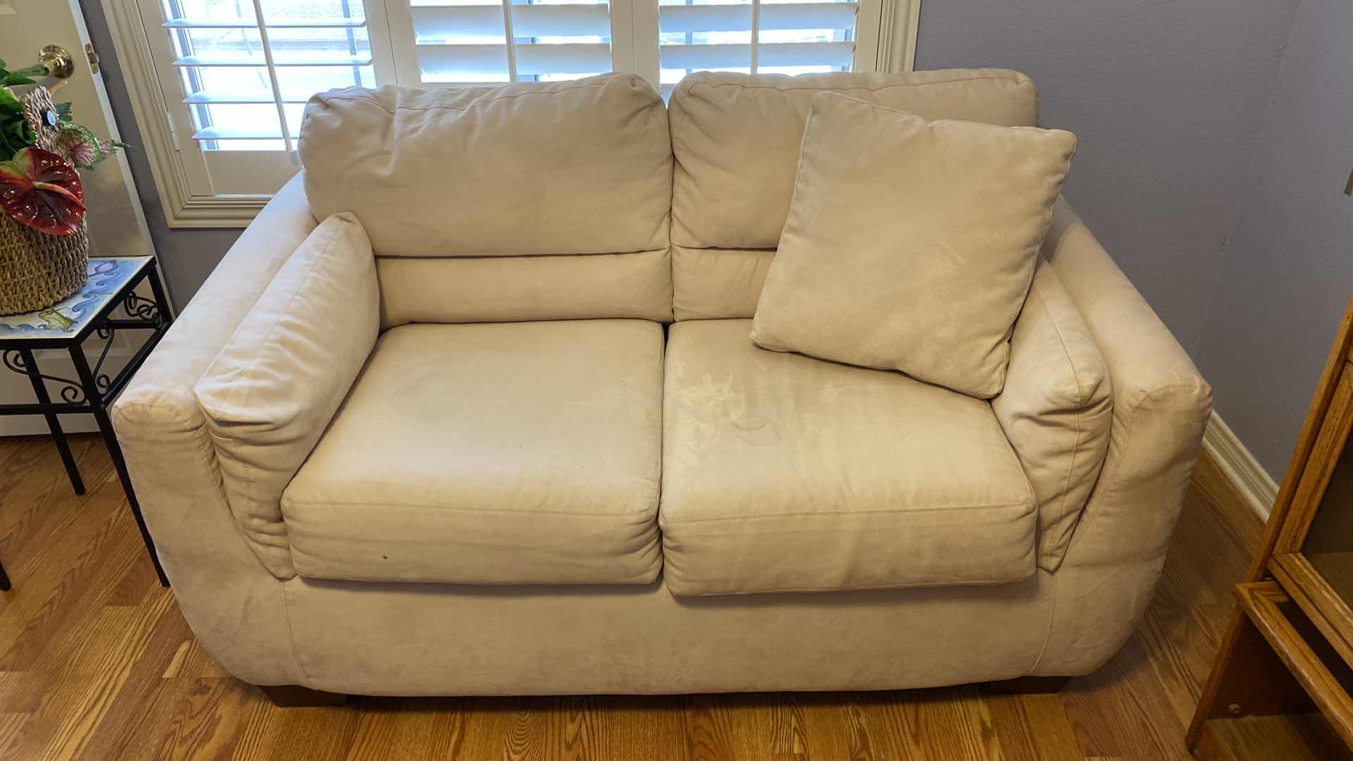 Photo 1 of 63” STRATFORD ENZO BEIGE LOVE SEAT