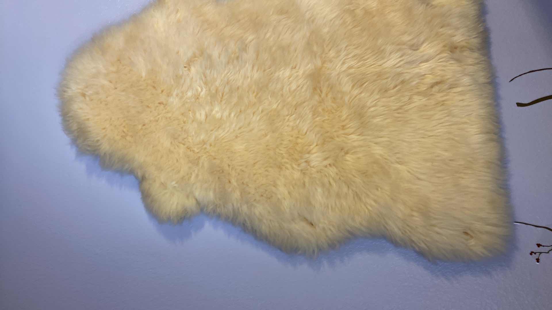 Photo 3 of BEIGE SHEEPSKIN RUG 42”