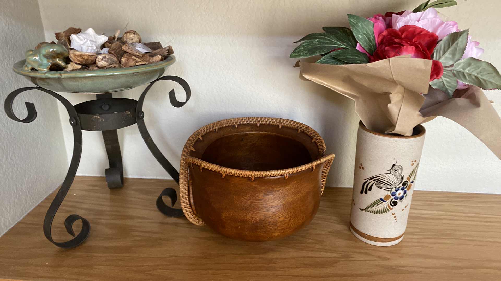 Photo 1 of 3 - HOME DECOR POTPOURRI HOLDER BOWL AND VASE