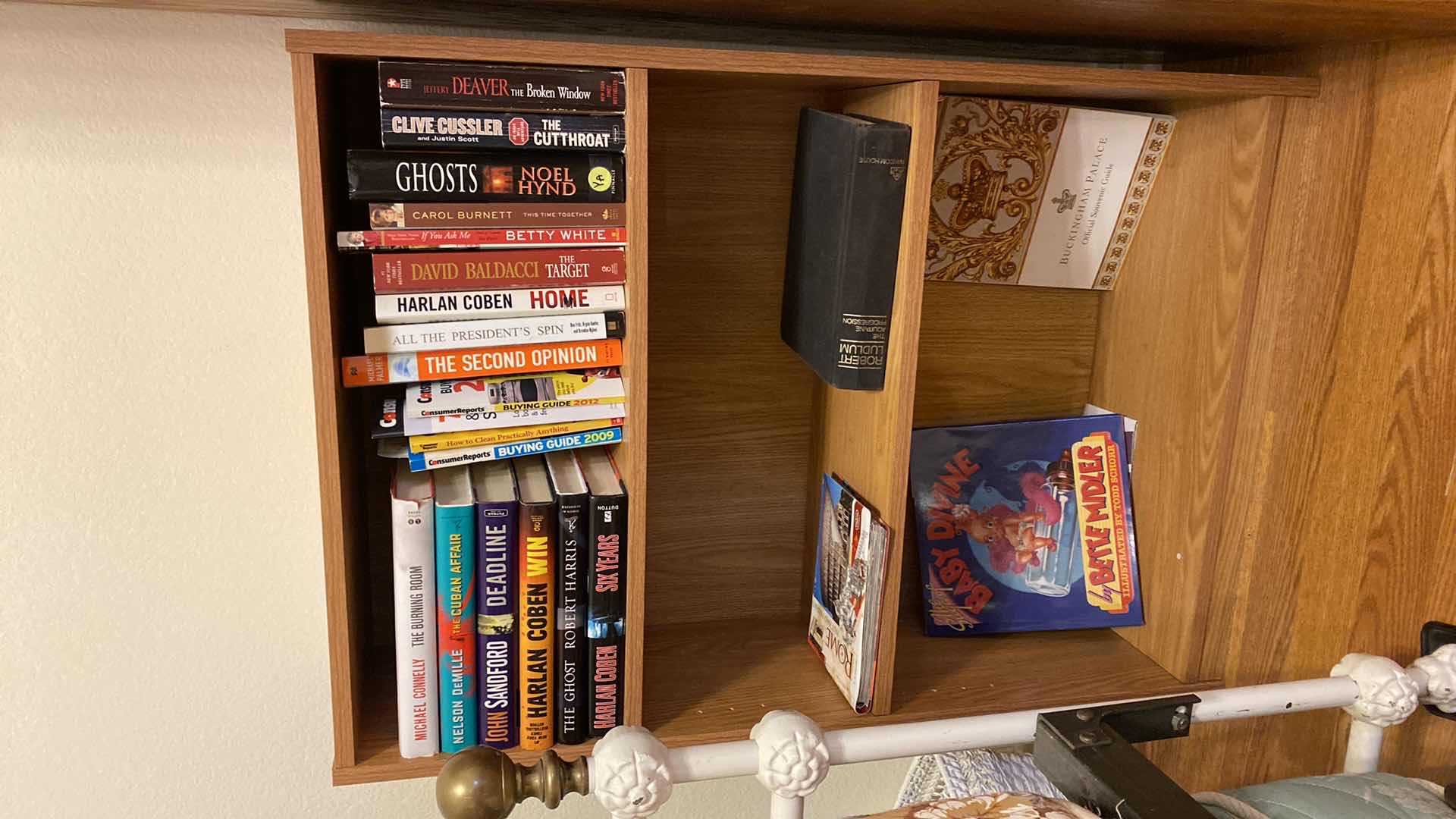 Photo 1 of 3 SHELF LIKES GHT COLOR WOOD BOOKCASE WITH BOOKS 25” X 9” H35”