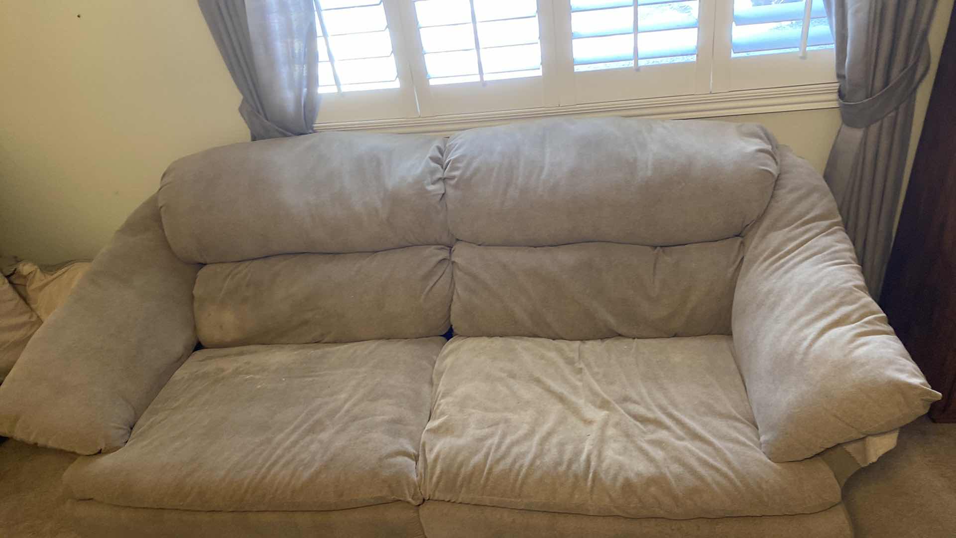 Photo 2 of 88” KHAKI COLOR SOFA BED