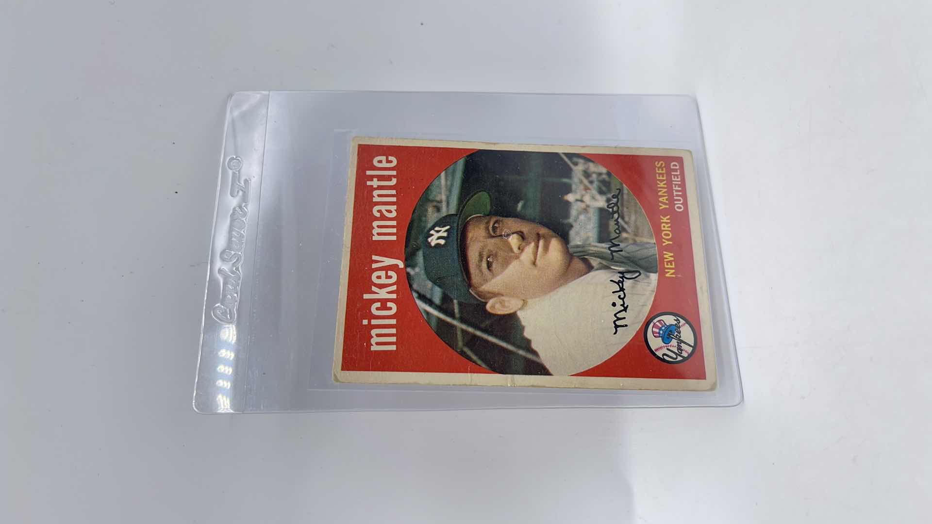 Photo 1 of 1959 MICKEY MANTLE TOPPS CARD 10