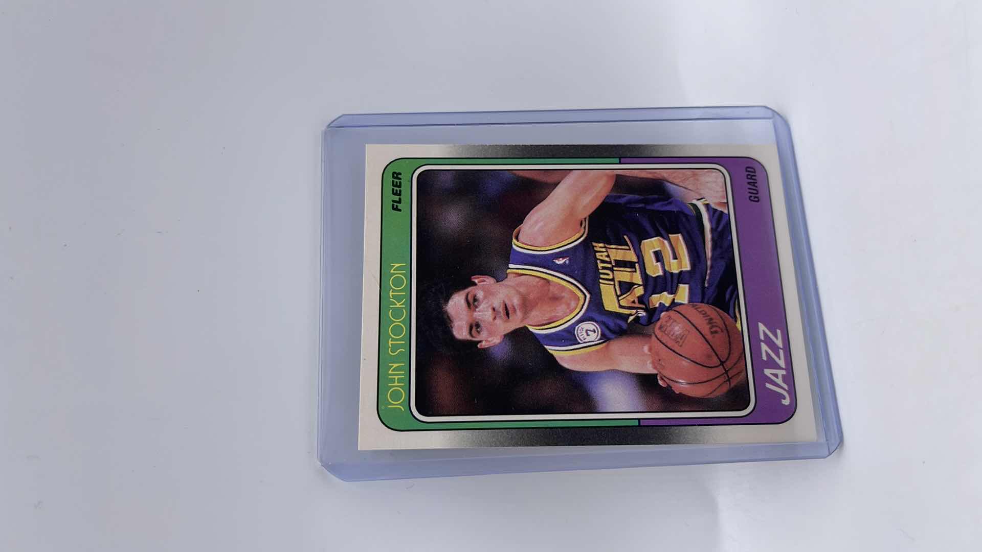 Photo 1 of 1988 JOHN STOCKTON FLEER ROOKIE CARD 115