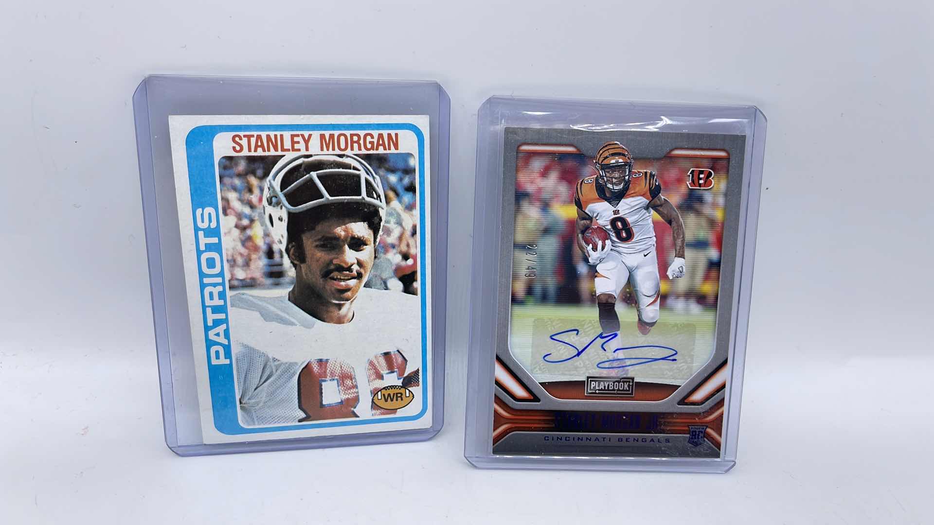 Photo 1 of STANLEY MORGAN SR. & JR. ROOKIE CARDS