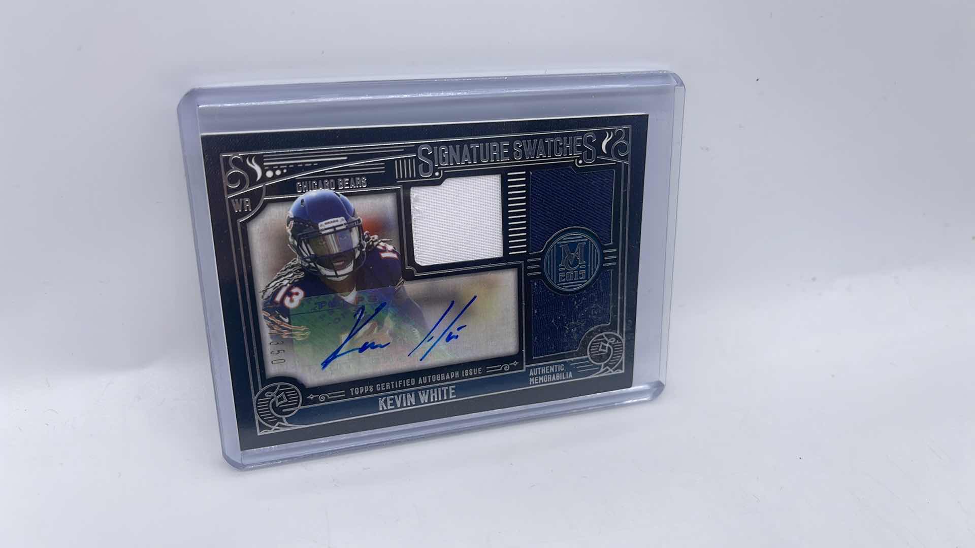 Photo 1 of 2015 KEVIN WHITE TOPPS SIGNATURE SWATCHES AUTOGRAPHED PATCH ROOKIE CARD SSTR-KW