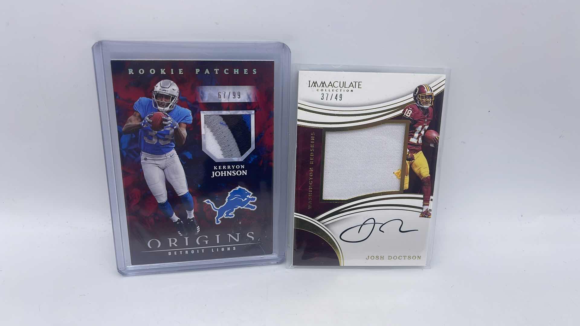 Photo 1 of JOSH DOCTSON & KERRYON JOHNSON PATCH ROOKIE CARDS