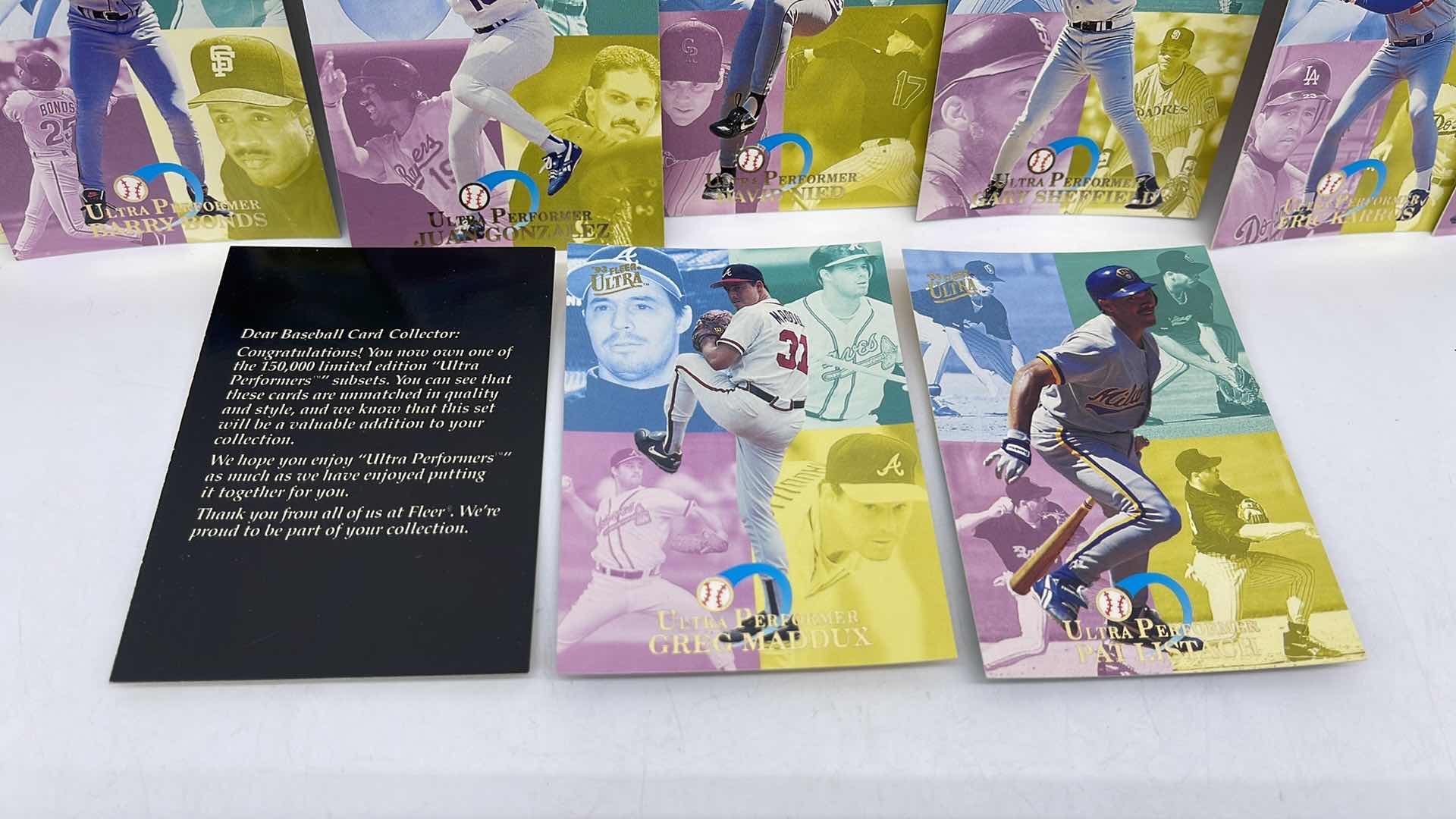 Photo 4 of 1993 FLEER ULTRA TOP PERFORMERS SET INCLUDES GRIFFEY, BONDS, THOMAS & MORE