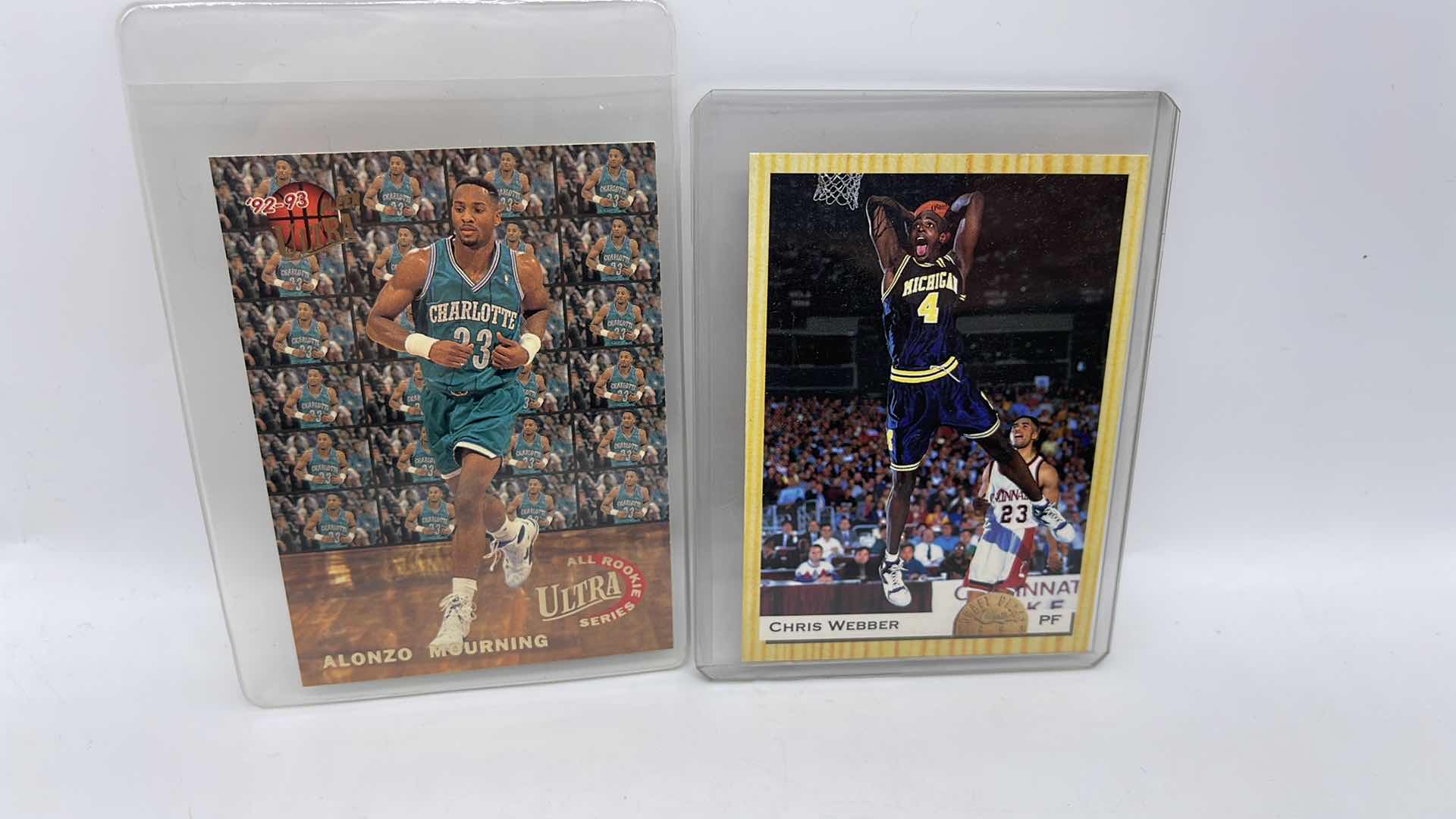 Photo 1 of CHRIS WEBBER & ALANZO MORNING ROOKIE CARDS