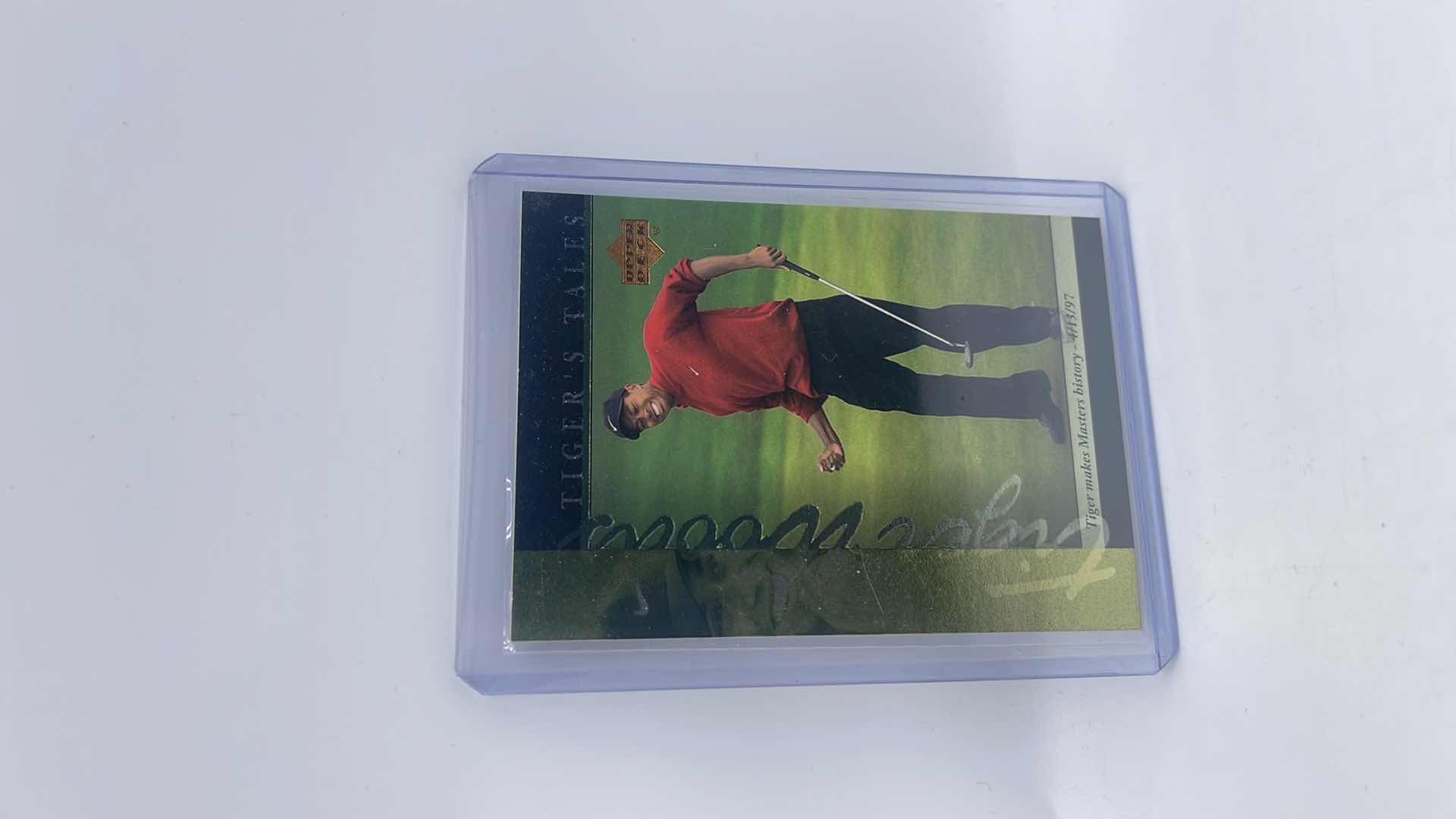 Photo 1 of 2001 TIGER WOODS UPPER DECK ROOKIE CARD TT15