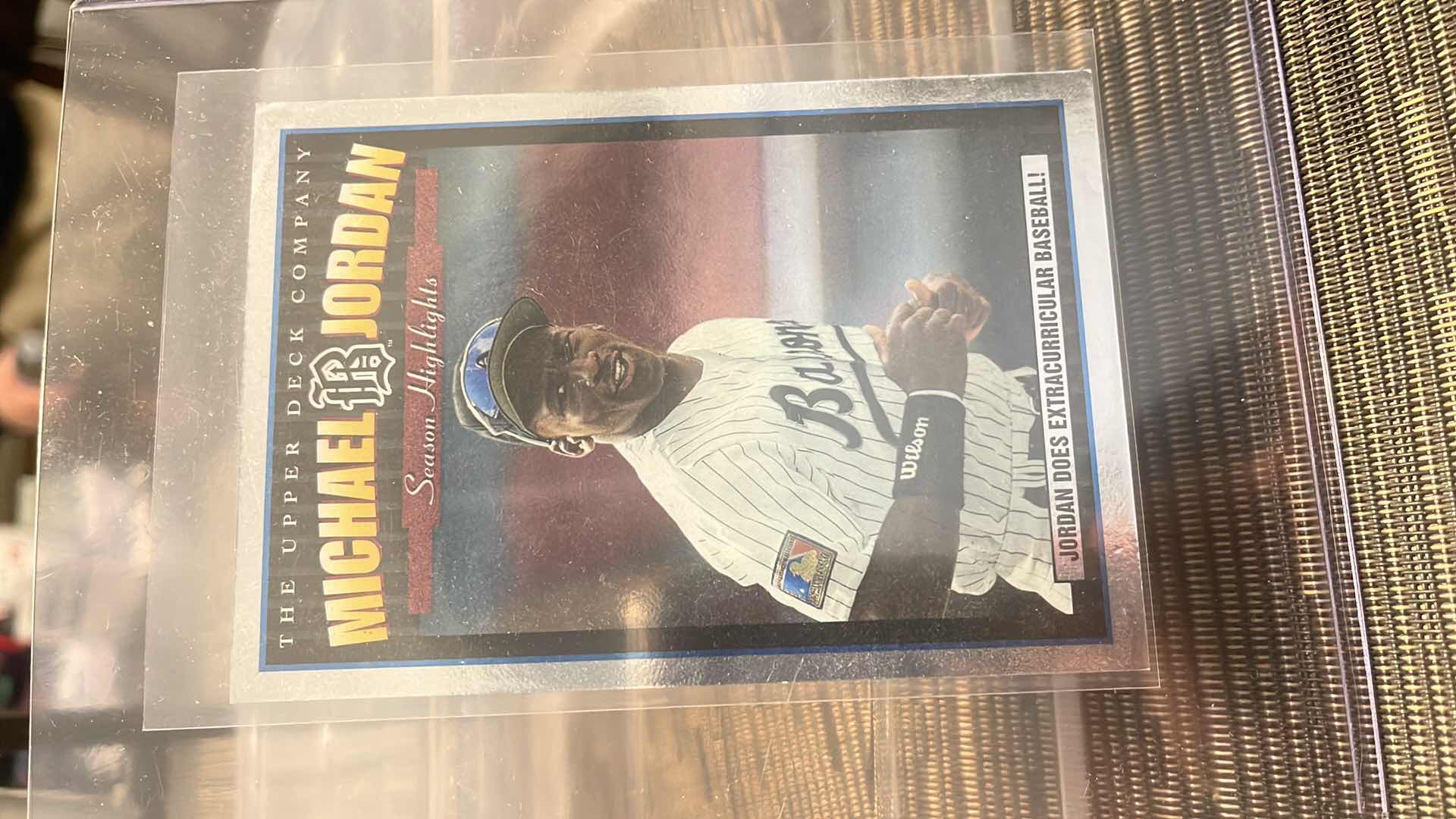 Photo 1 of RARE 1994 MICHAEL JORDAN LARGE UPPER DECK BASEBALL CARD MJ-5