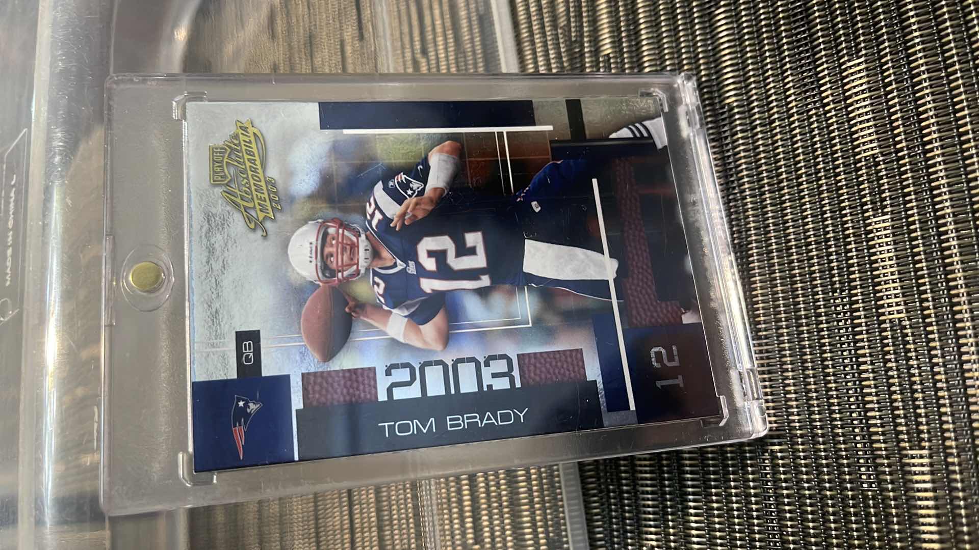 Photo 1 of 2003 TOM BRADY PLAYOFFS CARD 32