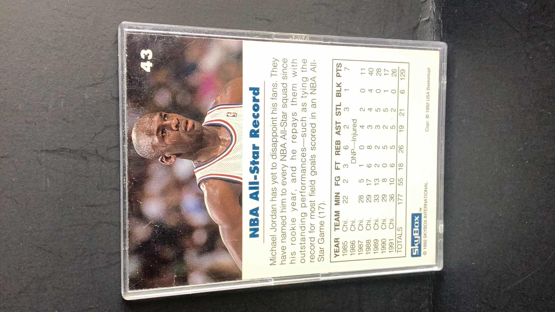 Photo 2 of 1992 MICHAEL JORDAN ALL STAR SKYBOX #43