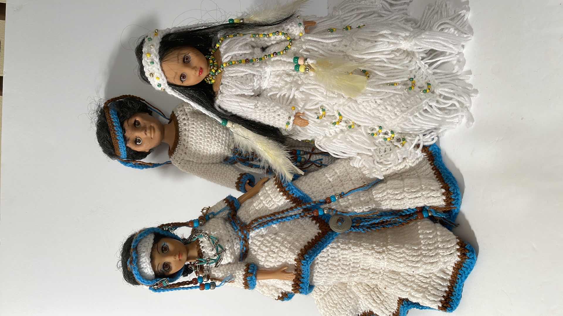 Photo 1 of NATIVE AMERICAN DOLLS WITH HANDCRAFTED DRESSES