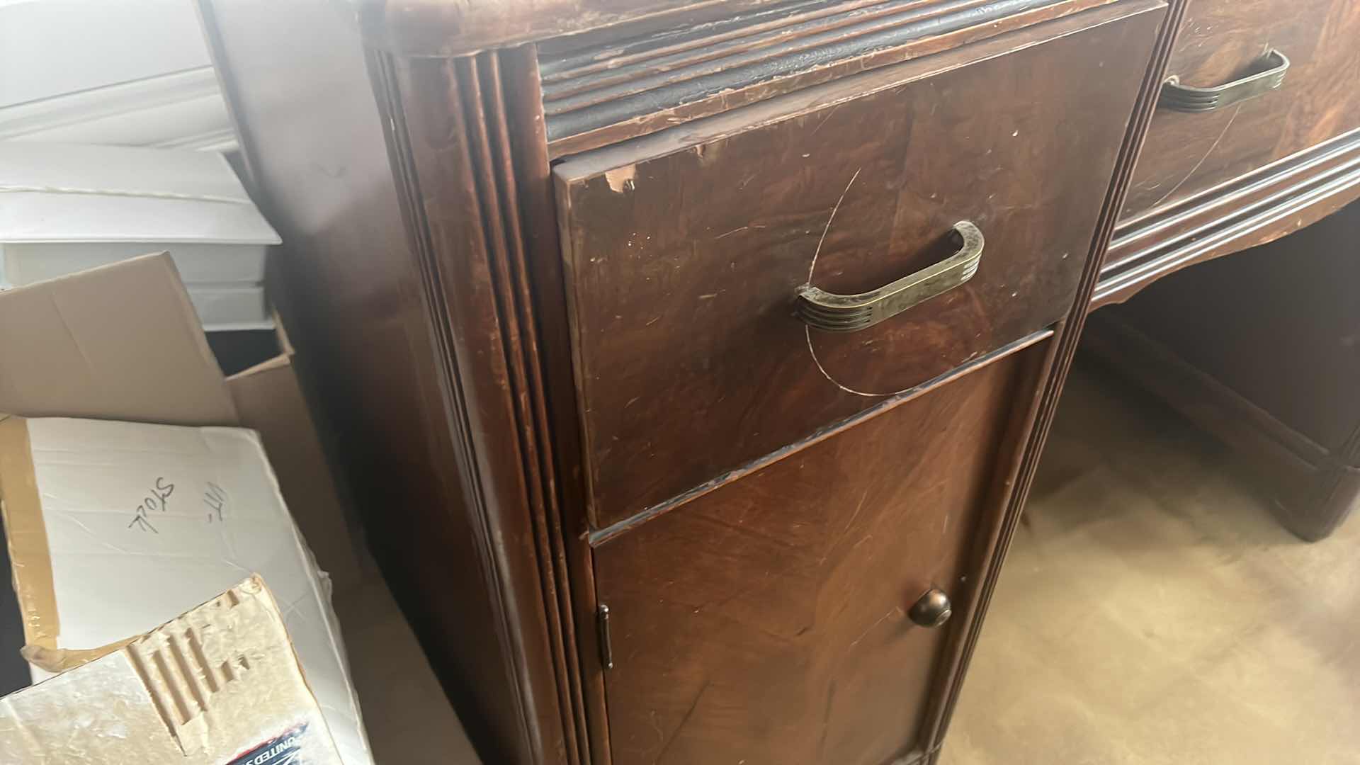 Photo 3 of ANTIQUE MAHOGANY DRESSER 55” x19” H39”