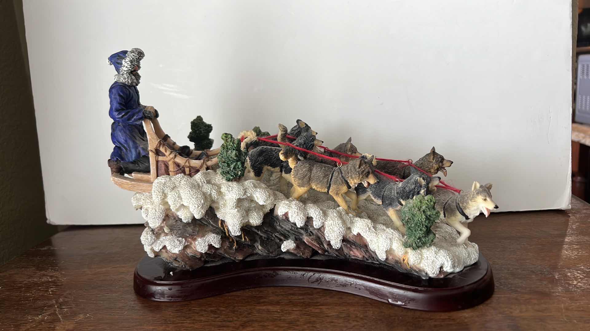 Photo 1 of DOG SLED COLLECTIBLE FIGURINE W13” H8”