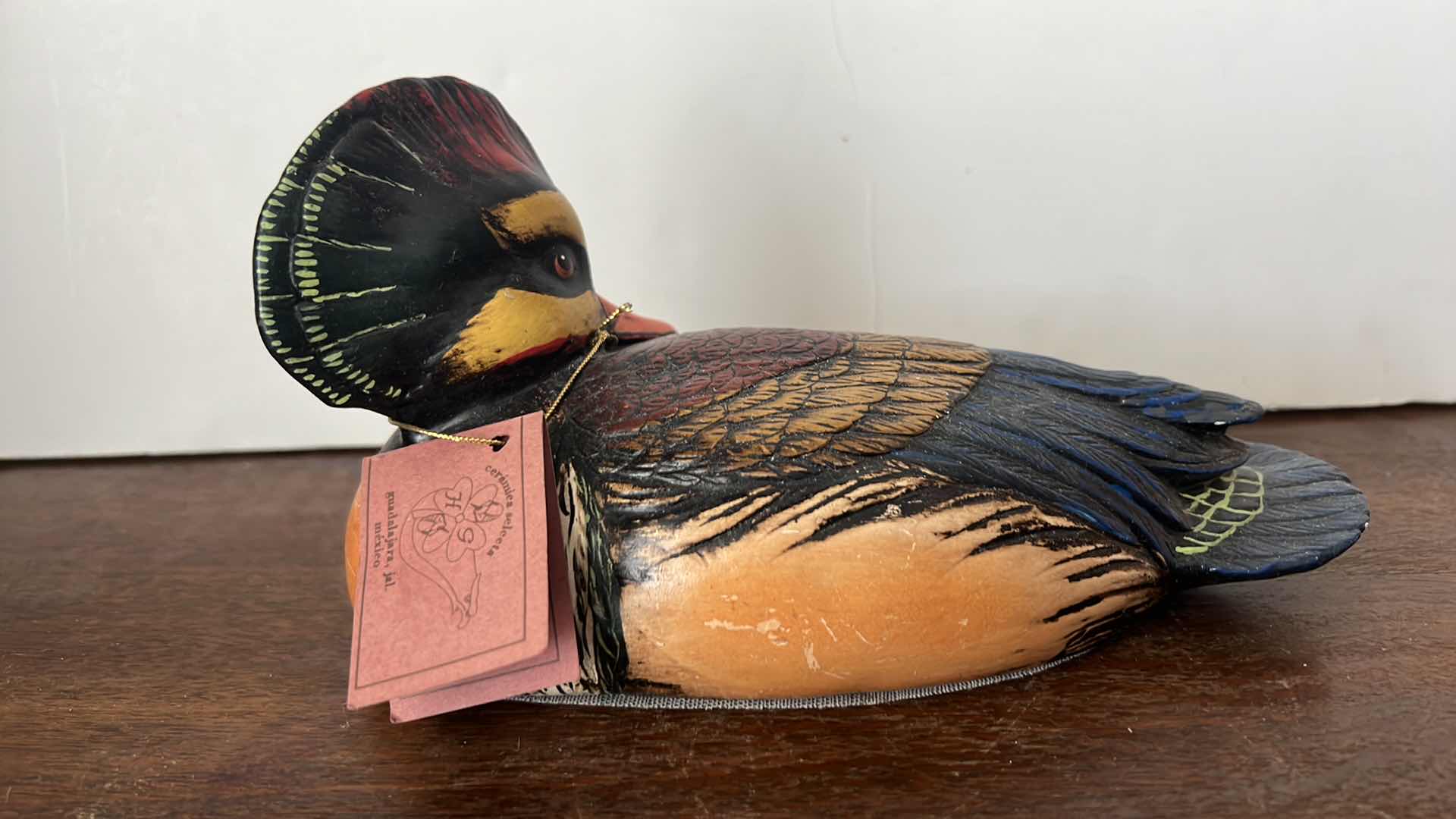 Photo 2 of HAND-CRAFTED CERAMIC COLLECTIBLE DUCK MADE IN GUADALAJARAS W9” x H4”