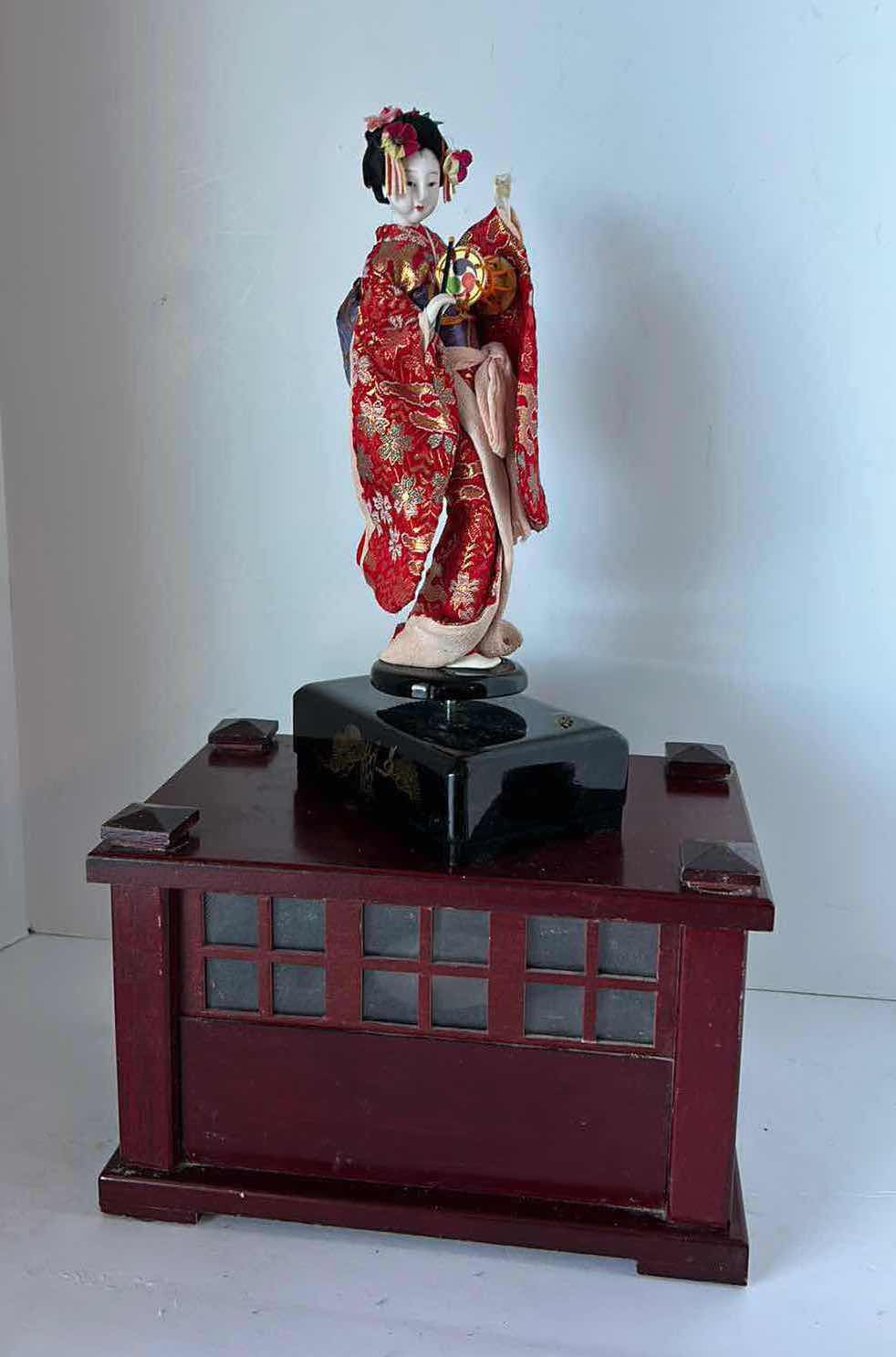 Photo 1 of ASIAN RAIN CHIME AND FIGURINE H 12”