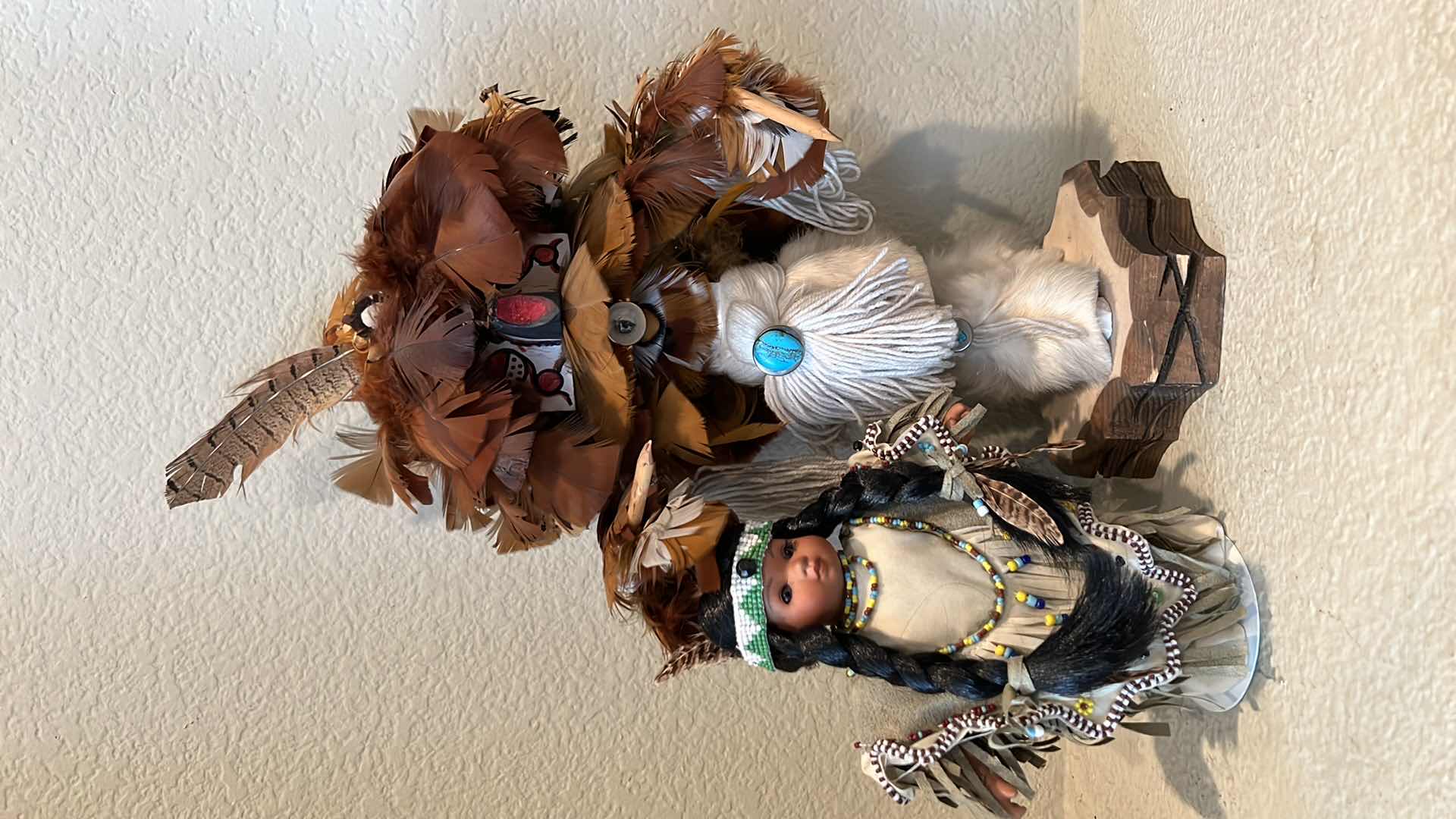 Photo 1 of 2-NATIVE AMERICAN COLLECTIBLE DOLLS H15”