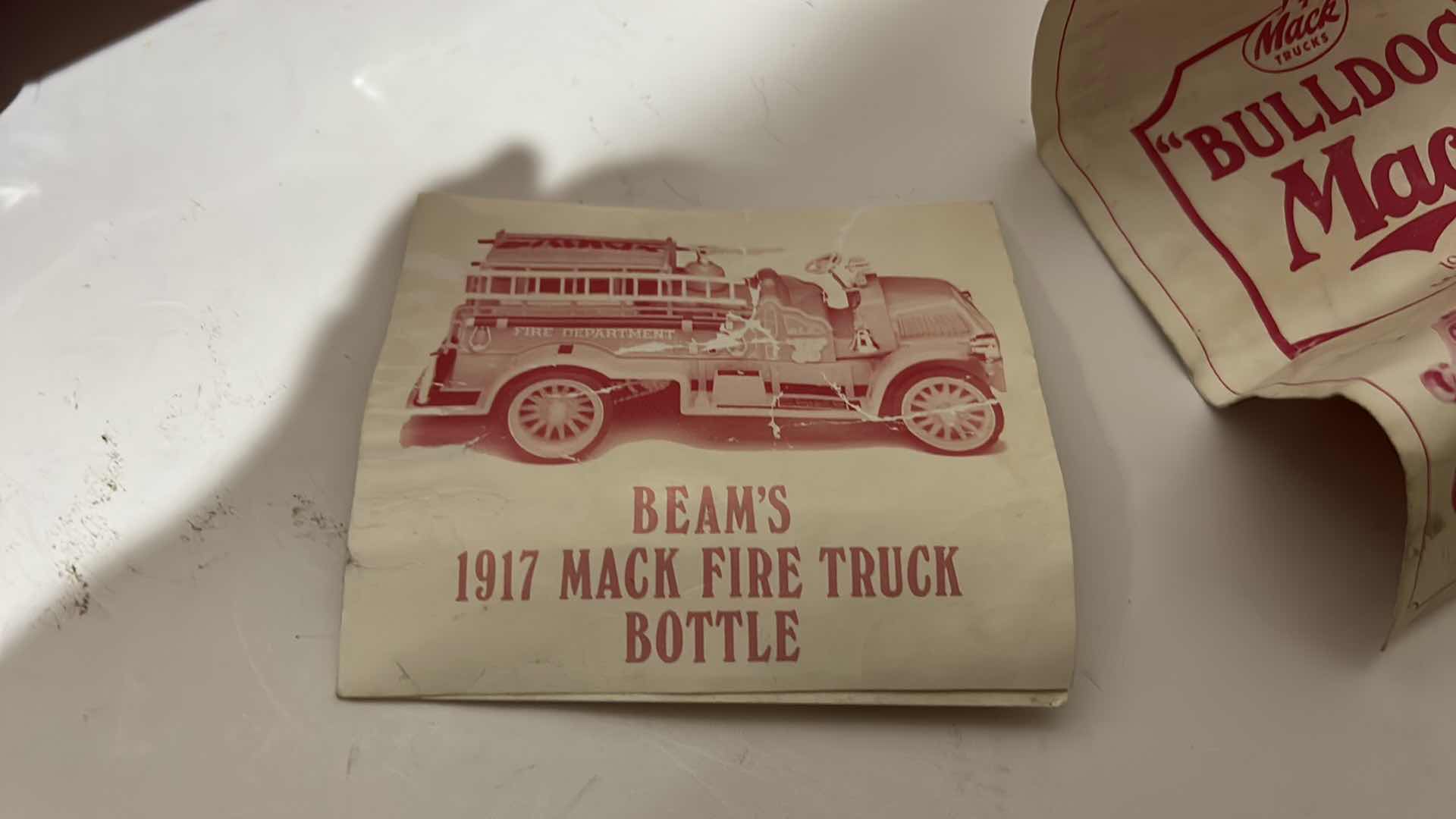 Photo 4 of COLLECTIBLE LIQUOR BOTTLES FIRE TRUCK MEASURES 17“ x 6 1/2“ x 7“