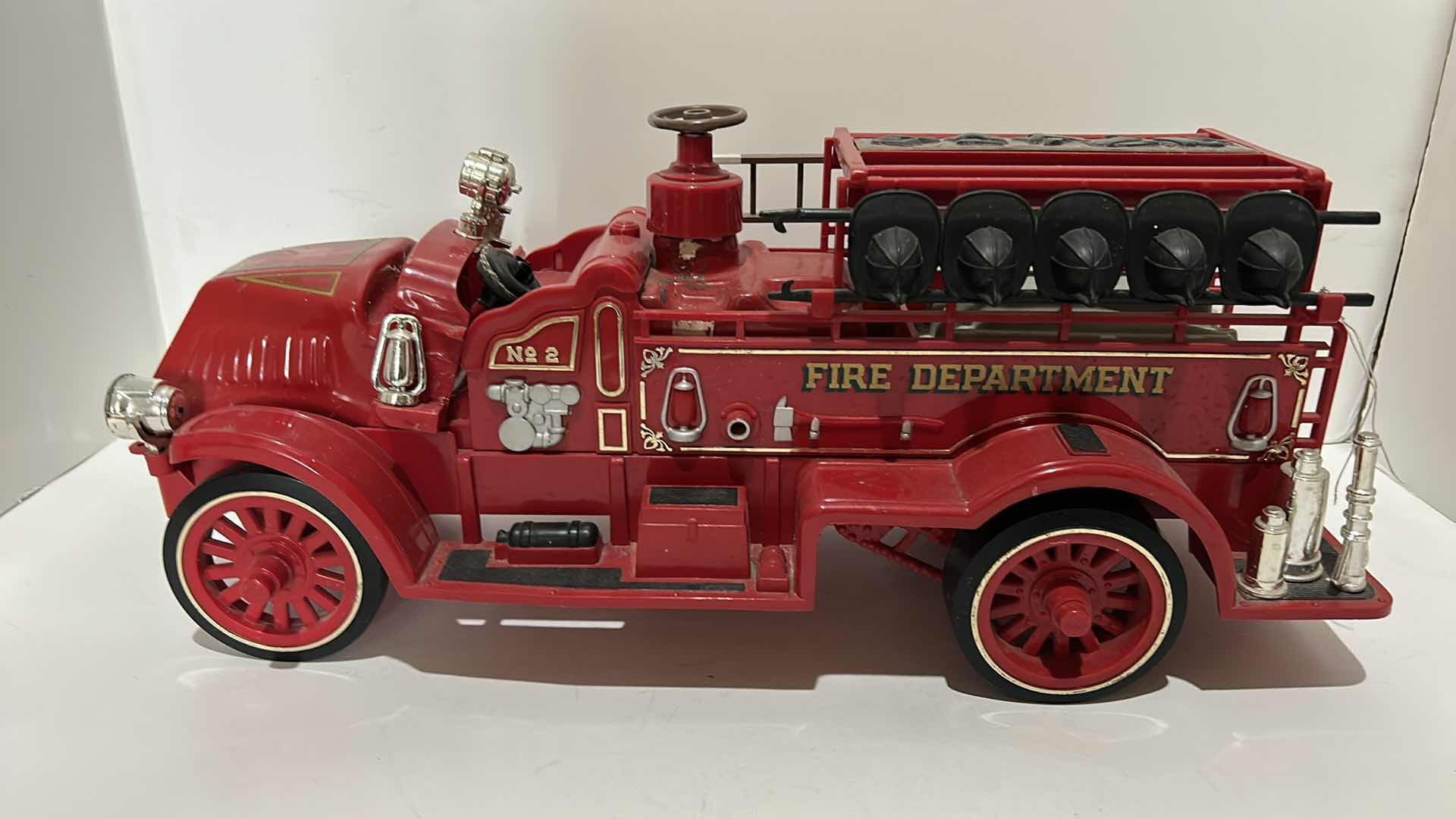 Photo 6 of COLLECTIBLE LIQUOR BOTTLES FIRE TRUCK MEASURES 17“ x 6 1/2“ x 7“