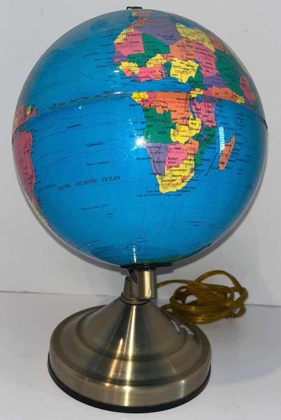 Photo 2 of WORLD GLOBE TABLE LAMP 12”