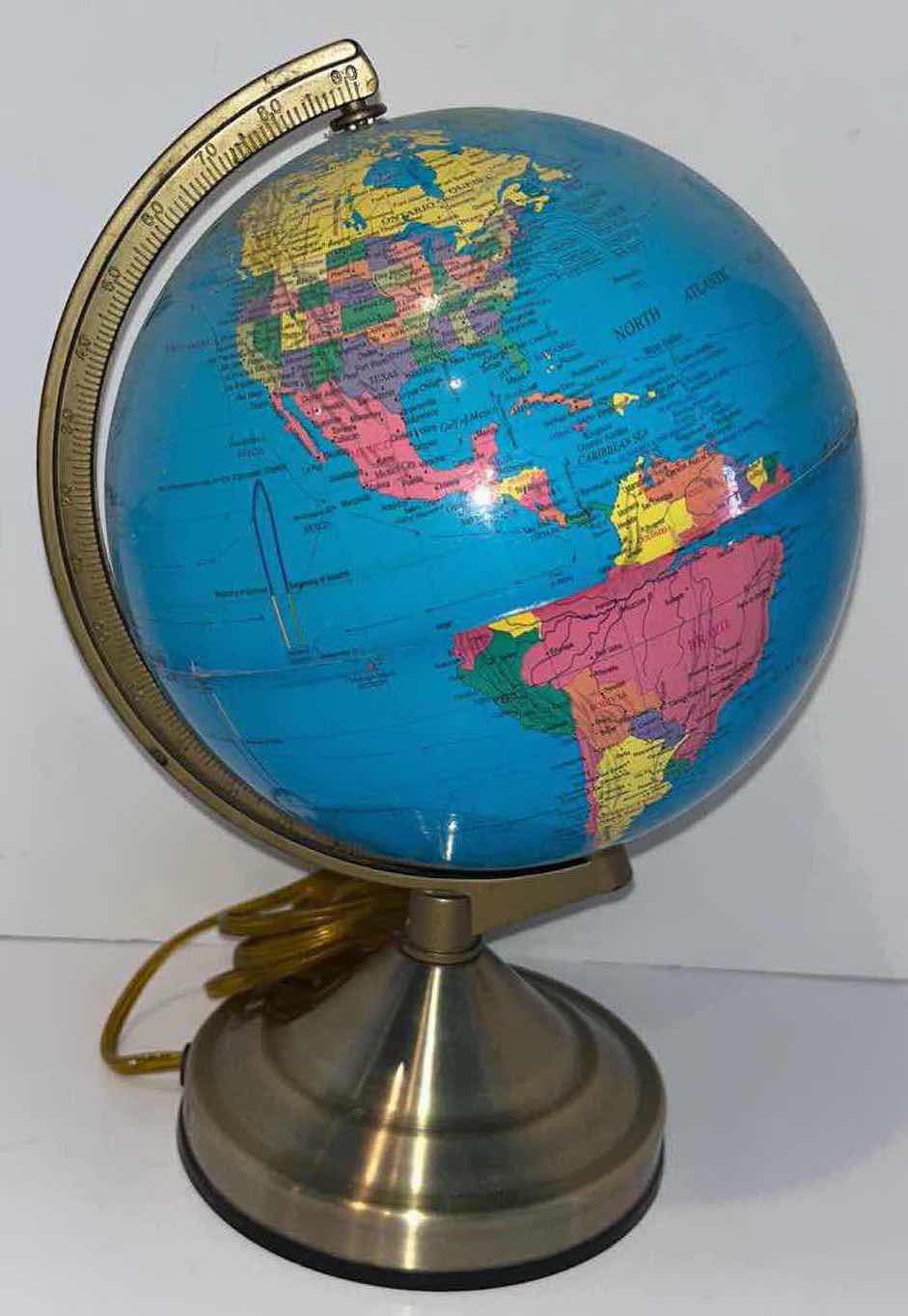Photo 1 of WORLD GLOBE TABLE LAMP 12”