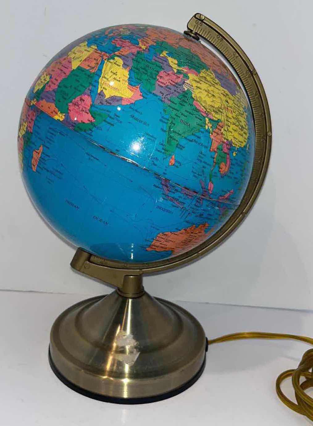 Photo 3 of WORLD GLOBE TABLE LAMP 12”