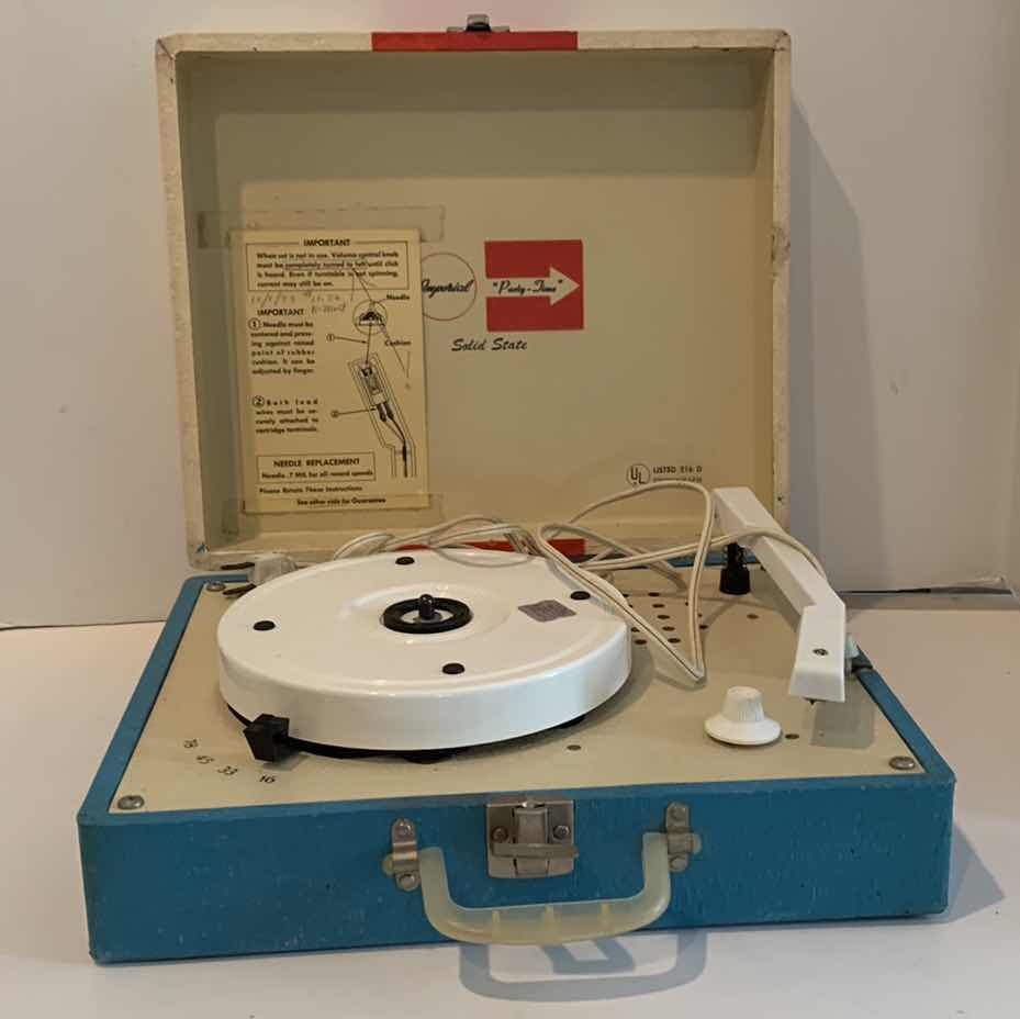 Photo 1 of VINTAGE IMPERIAL PARTY TIME RECORD PLAYER