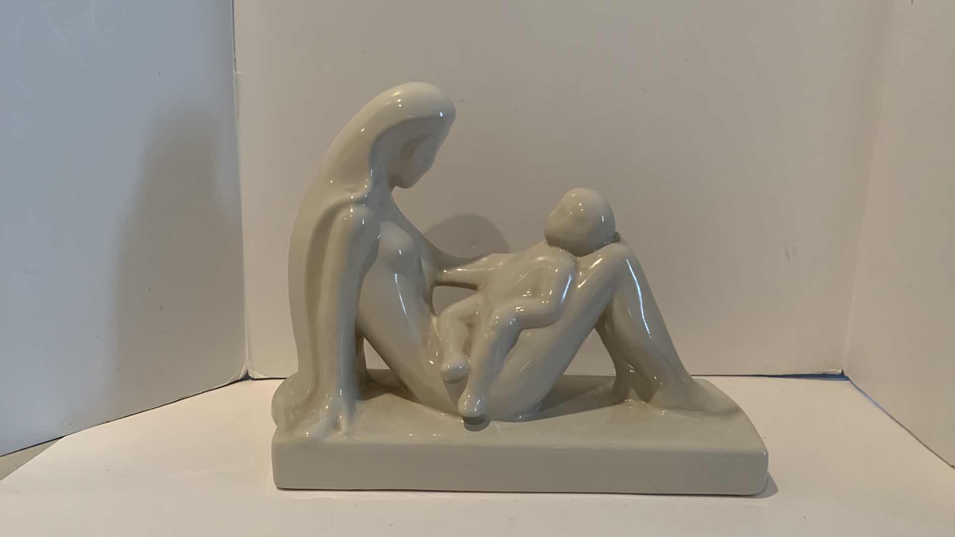 Photo 1 of HAEGER MOTHER AND CHILD SCULPTURE 13 1/2” X 11 1/2”